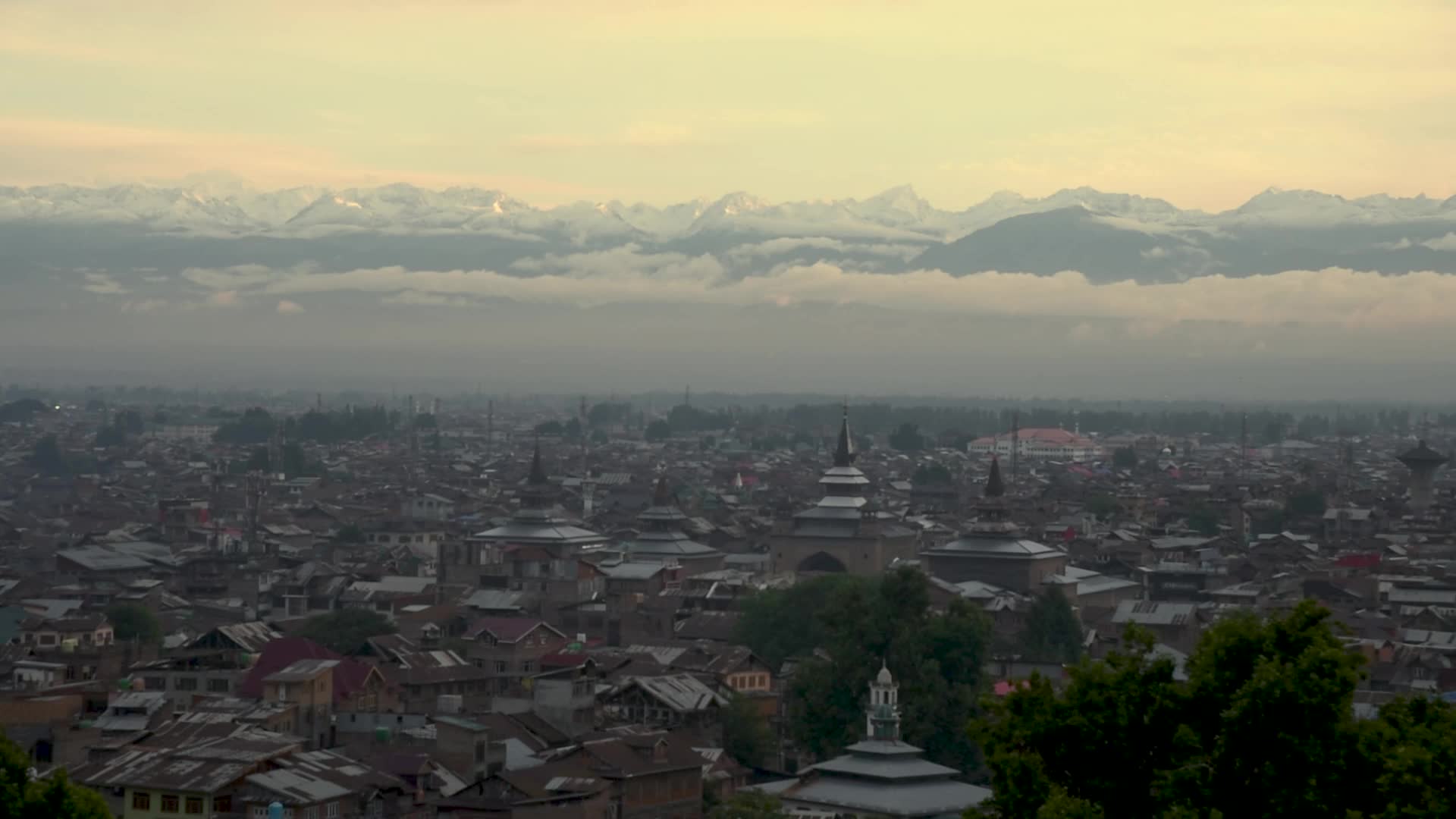 Rainy Day in Srinagar Indian administered Kashmir.