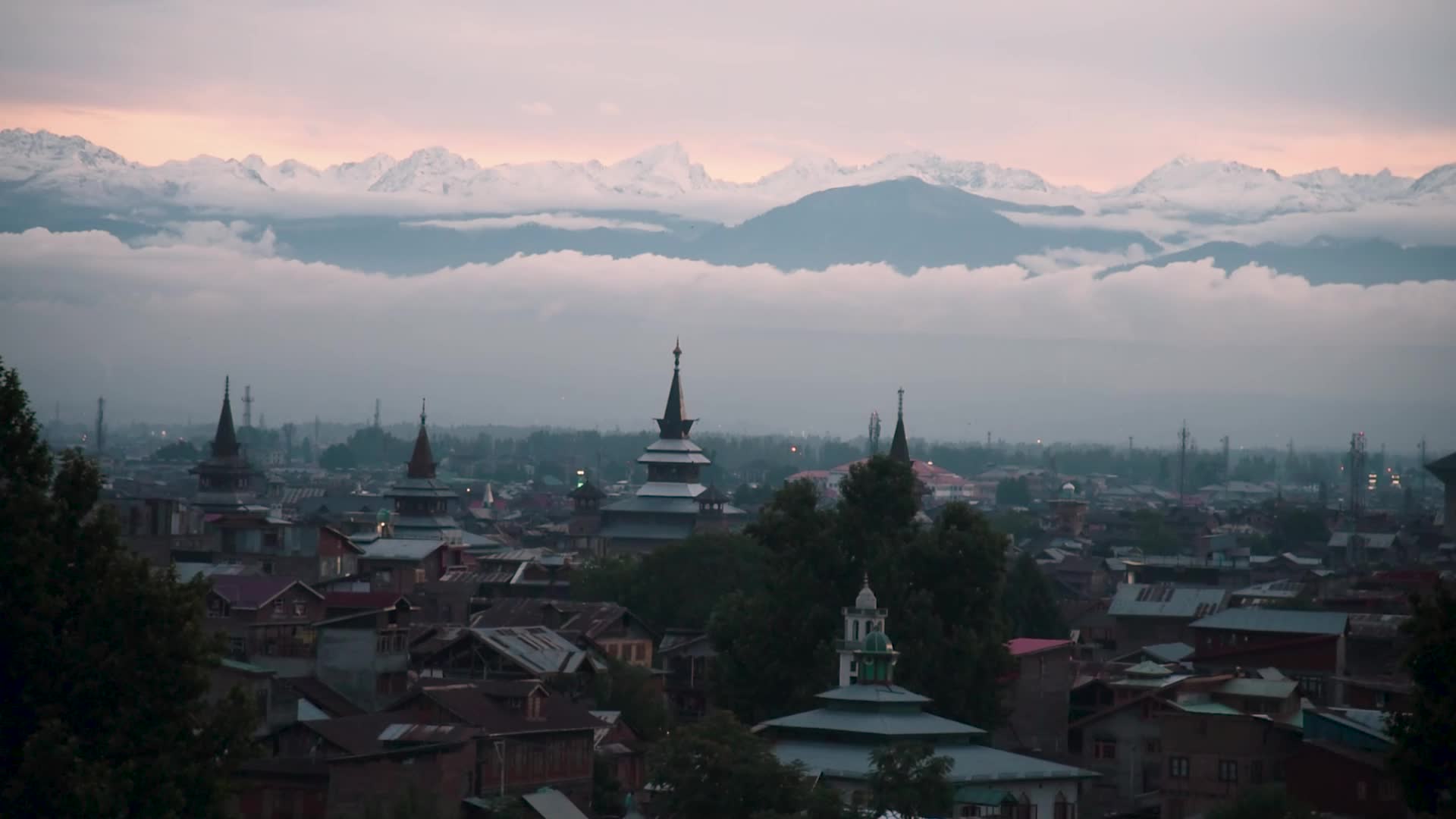 Rainy Day in Srinagar Indian administered Kashmir.