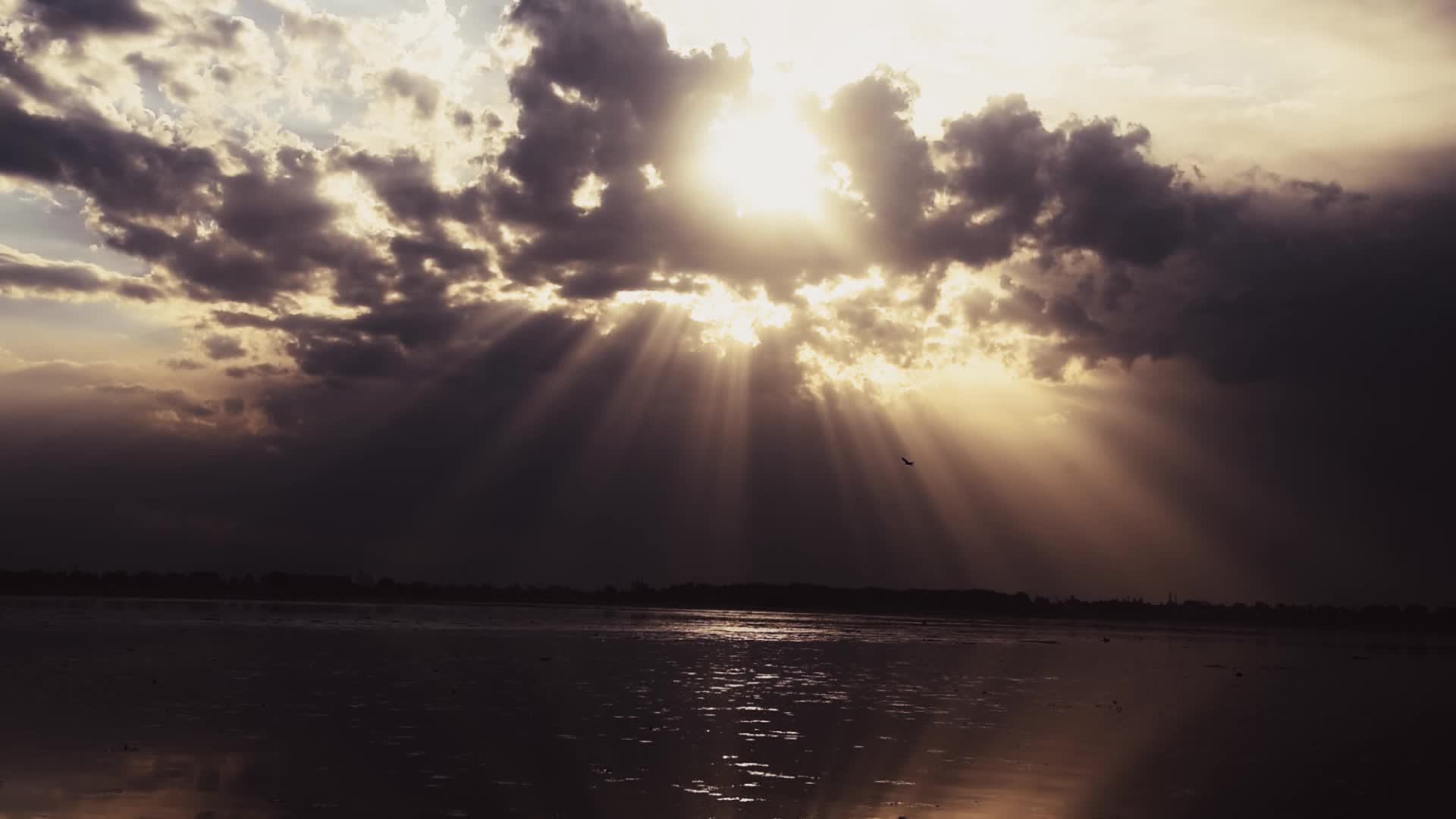 Sunset in Srinagar.