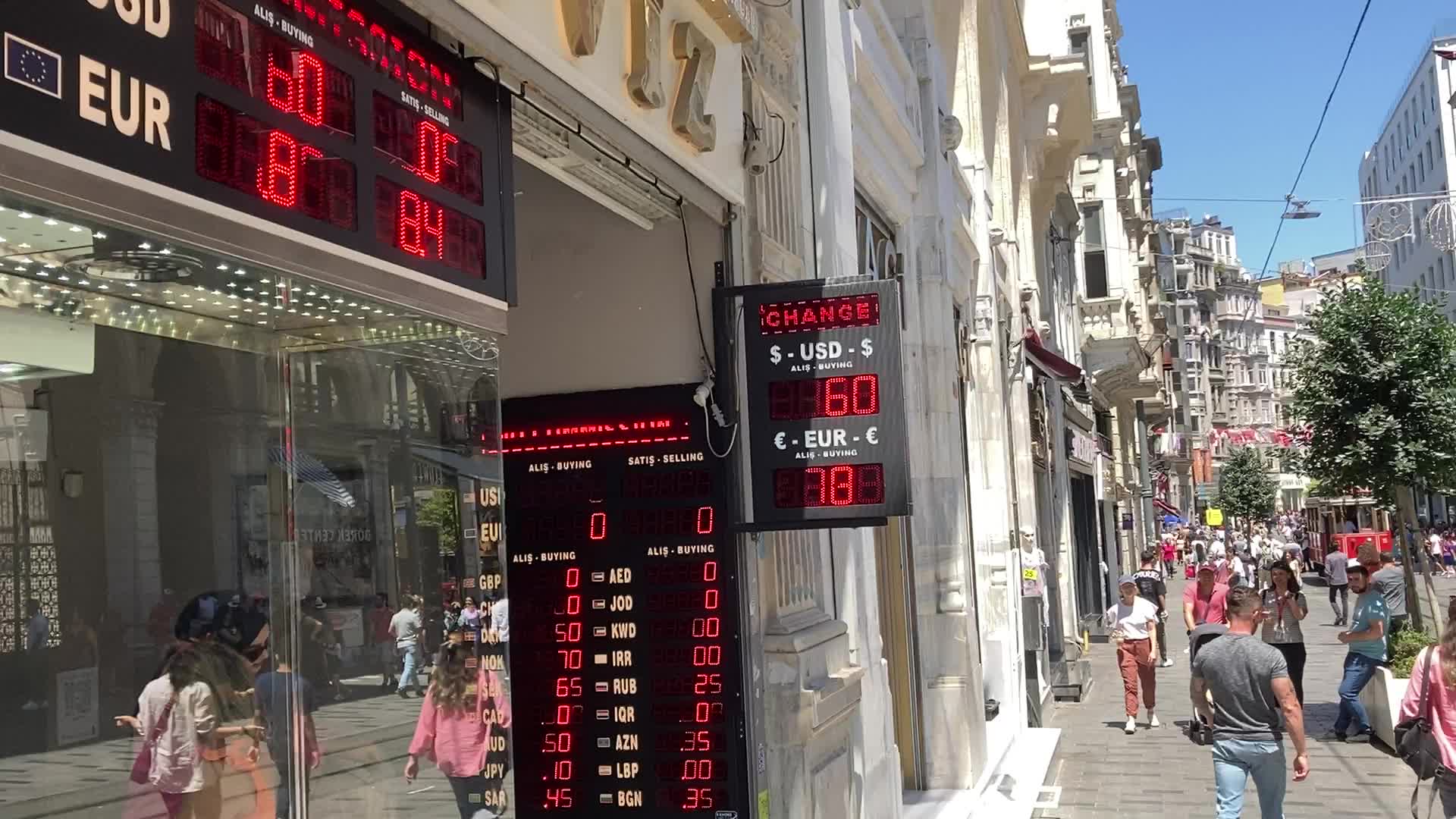 Exchange office in Istanbul