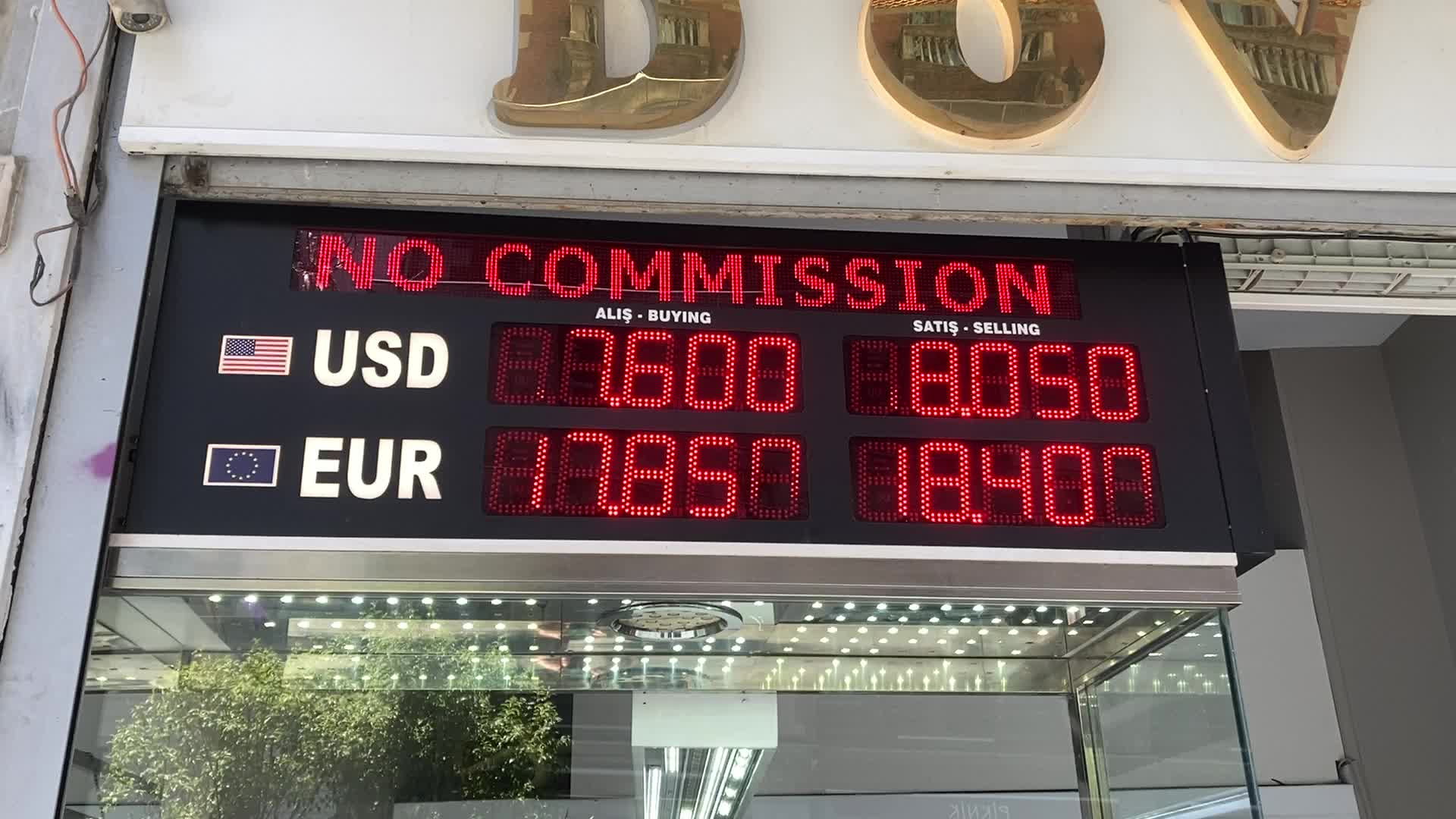 Exchange office in Istanbul