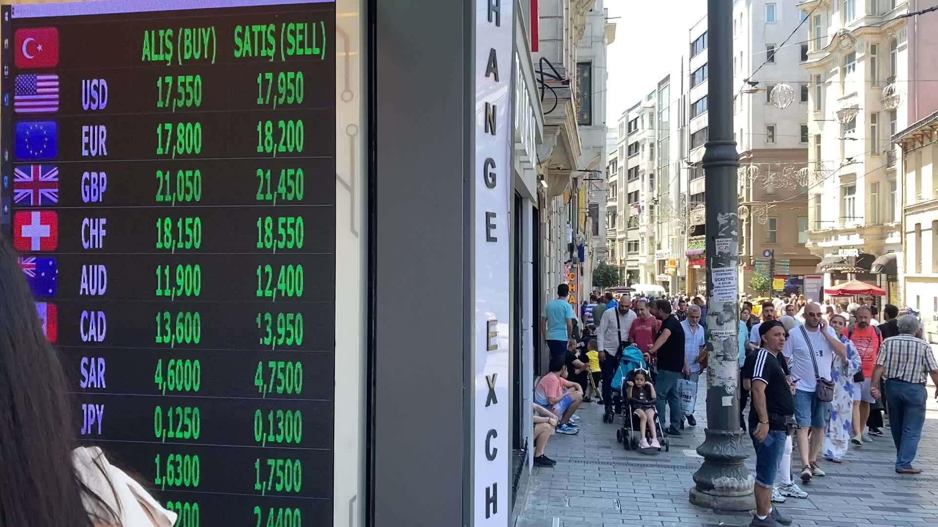 Exchange office in Istanbul