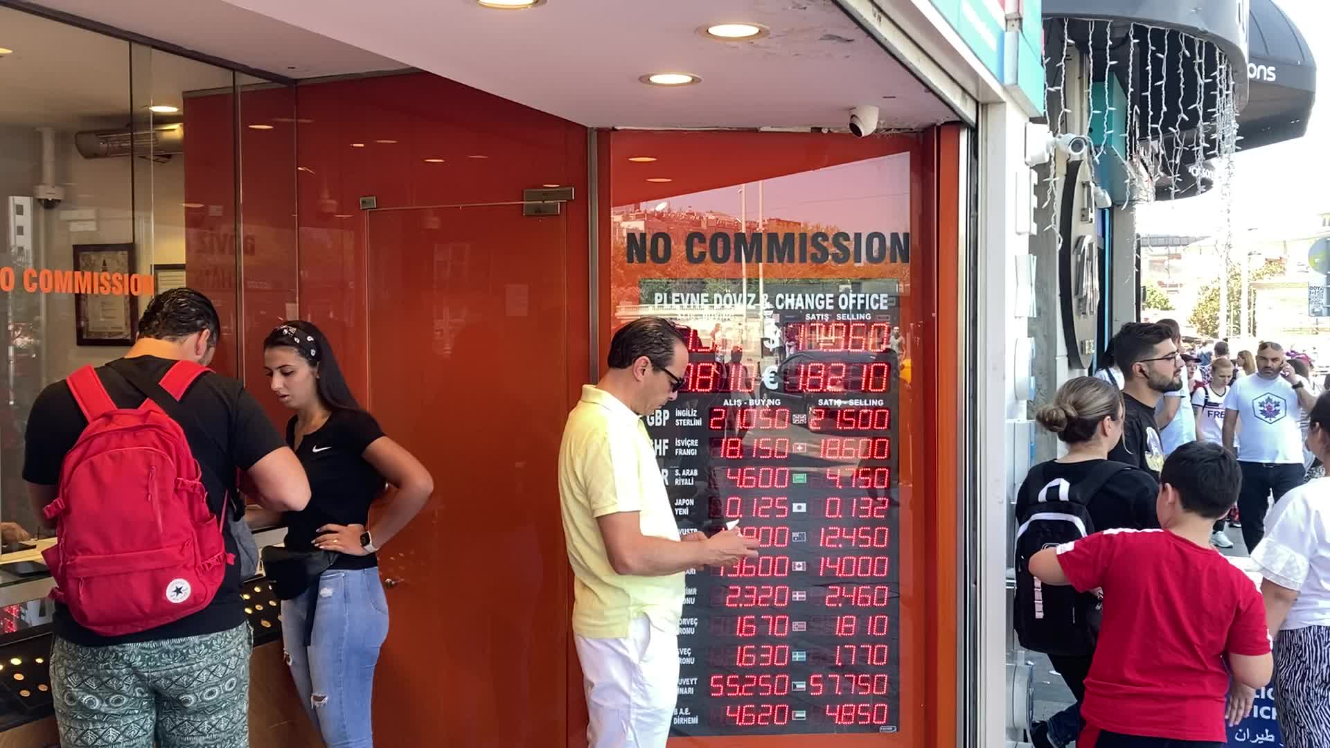 Exchange office in Istanbul