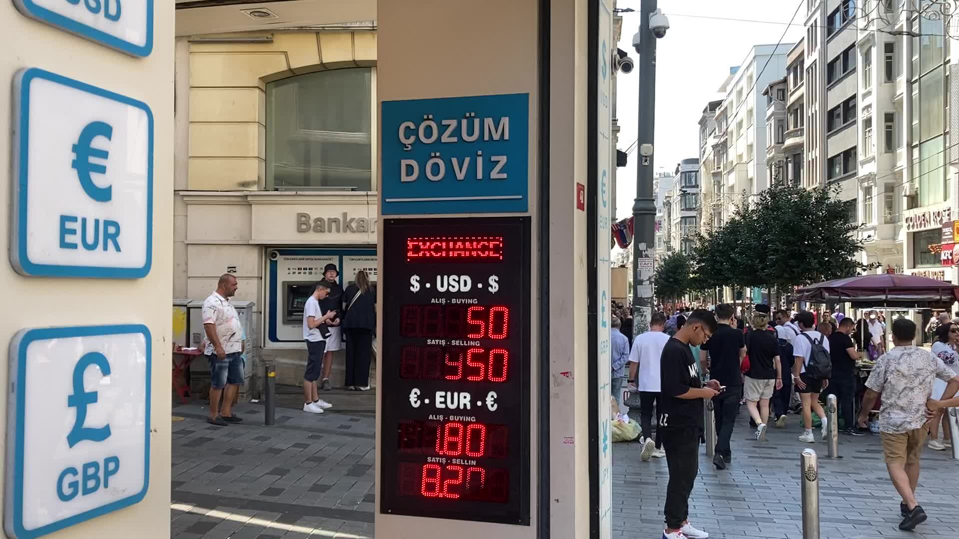 Exchange office in Istanbul