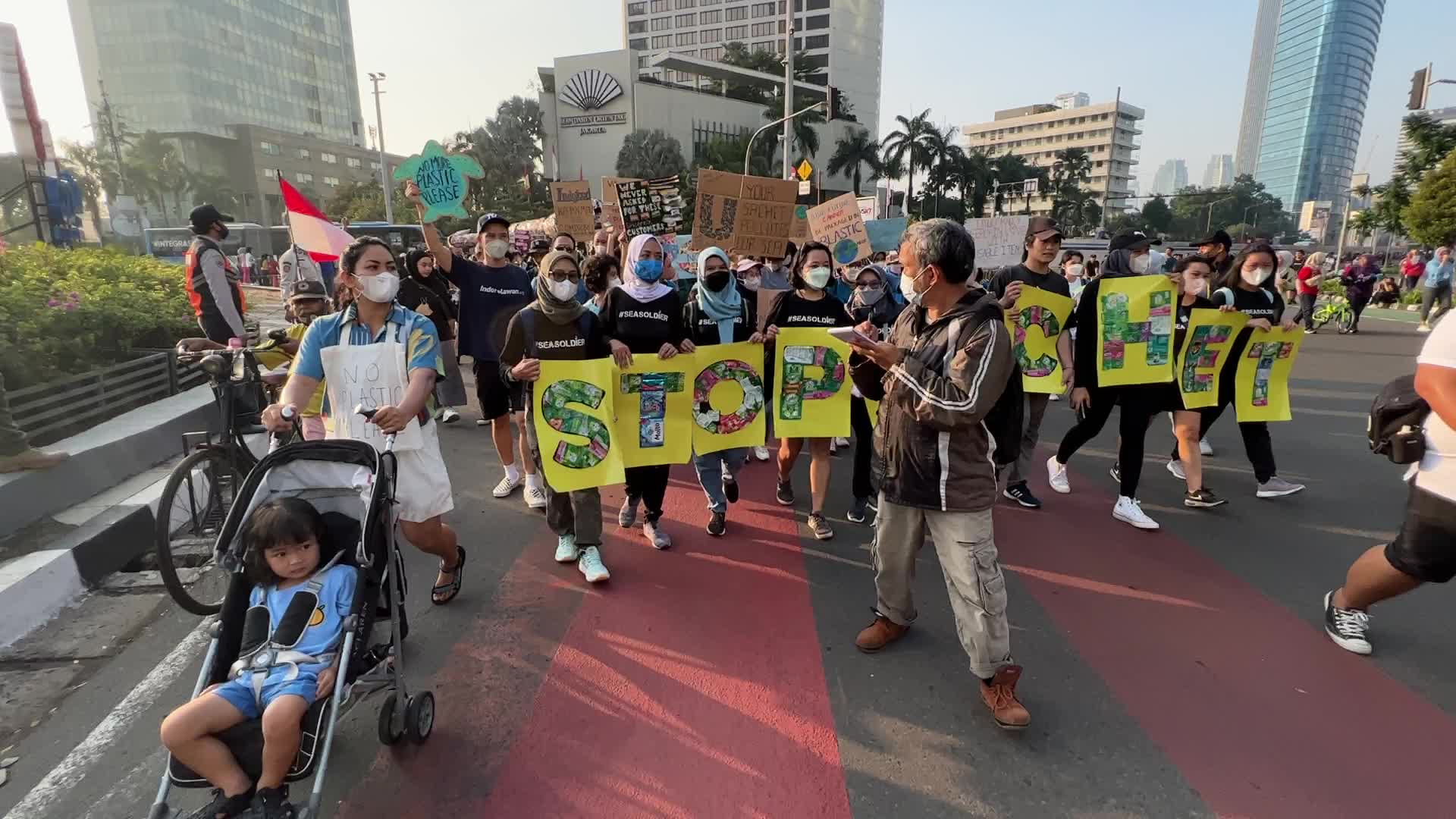 Plastic Free Parade in Jakarta-Indonesia
