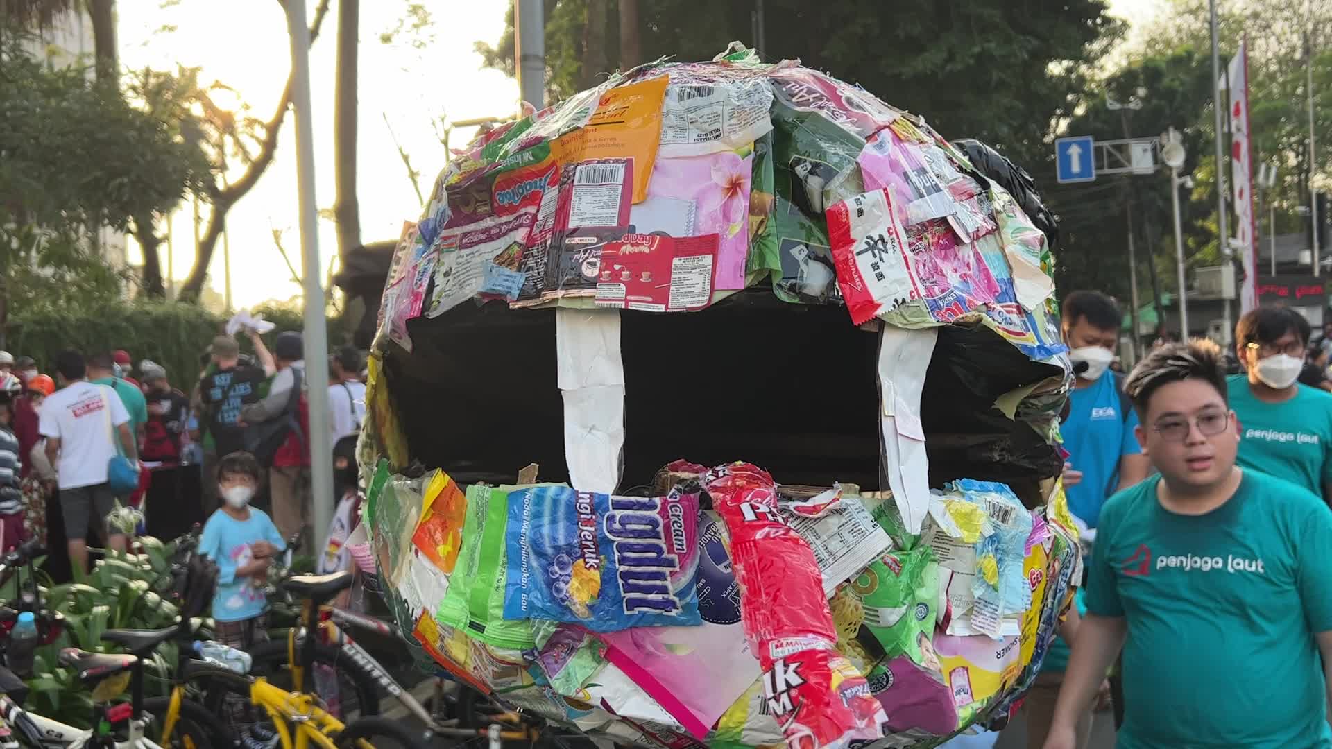 Plastic Free Parade in Jakarta-Indonesia