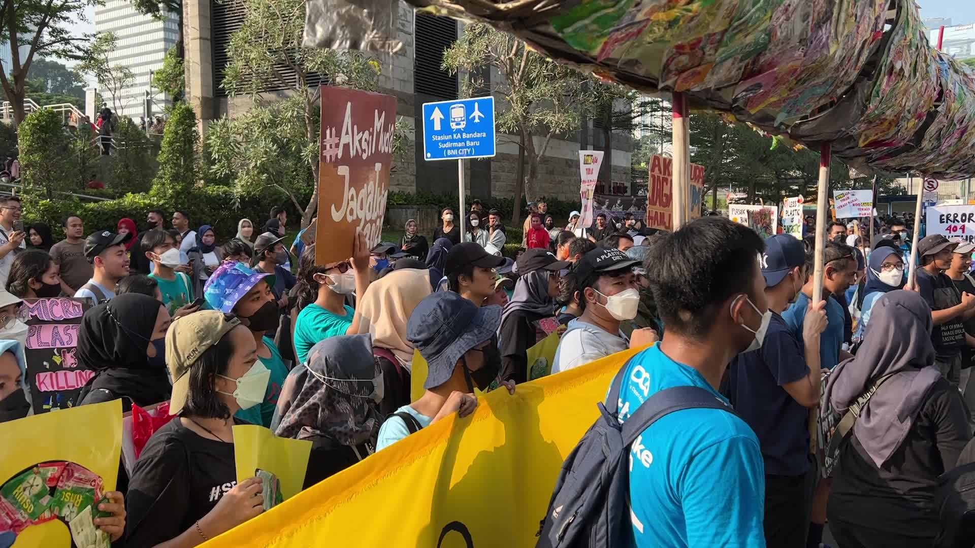 Plastic Free Parade in Jakarta-Indonesia