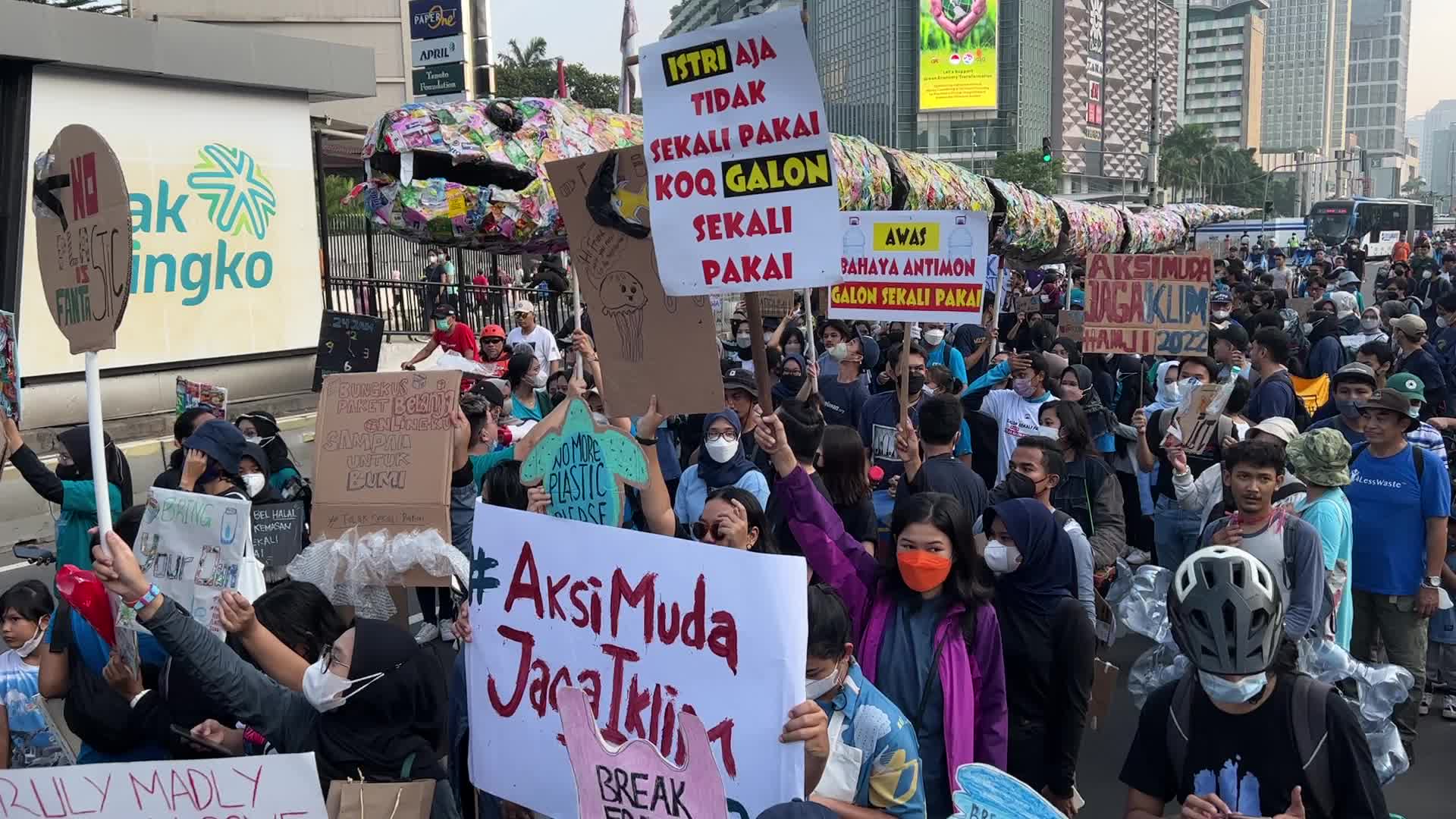 Plastic Free Parade in Jakarta-Indonesia