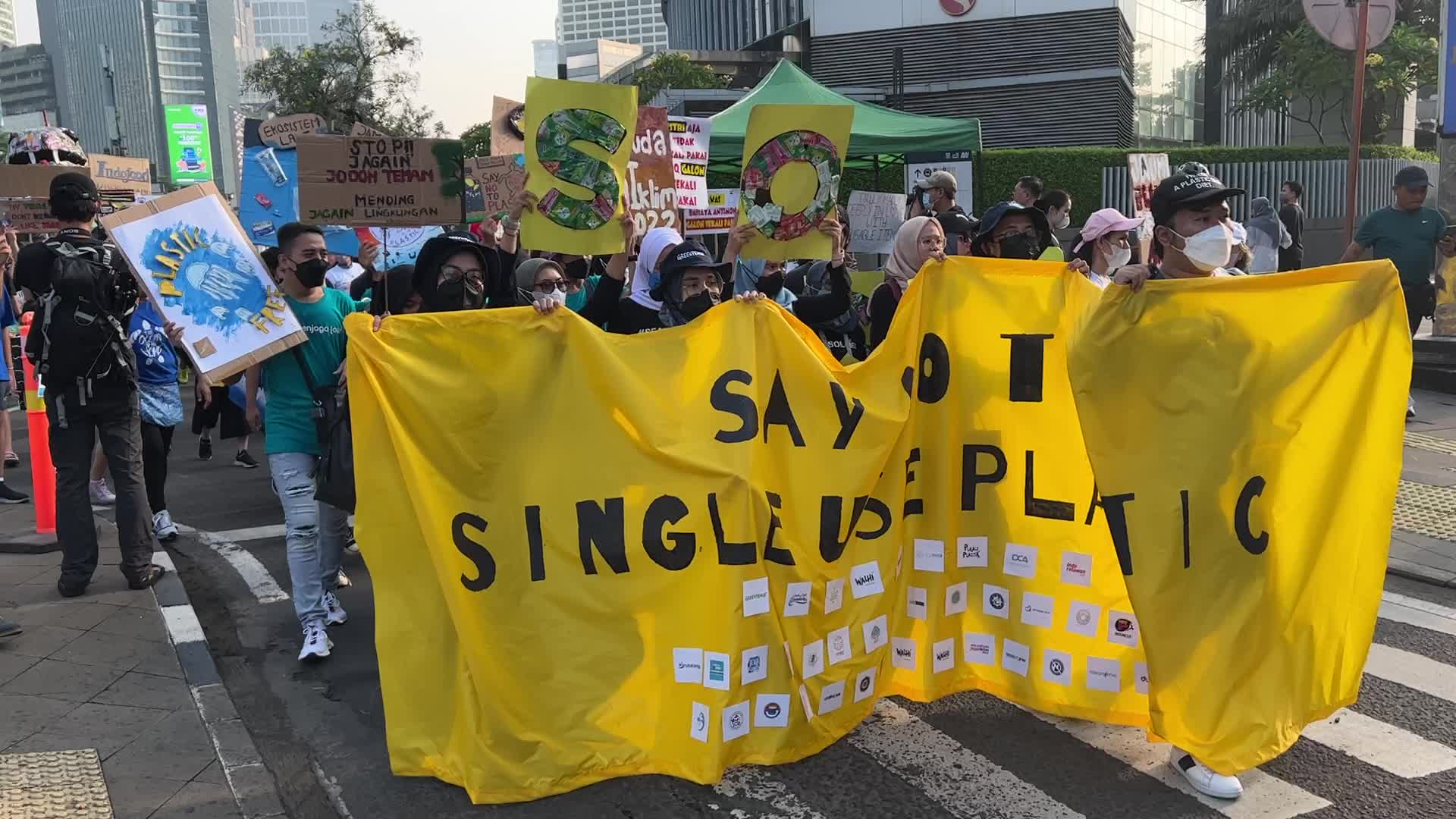 Plastic Free Parade in Jakarta-Indonesia
