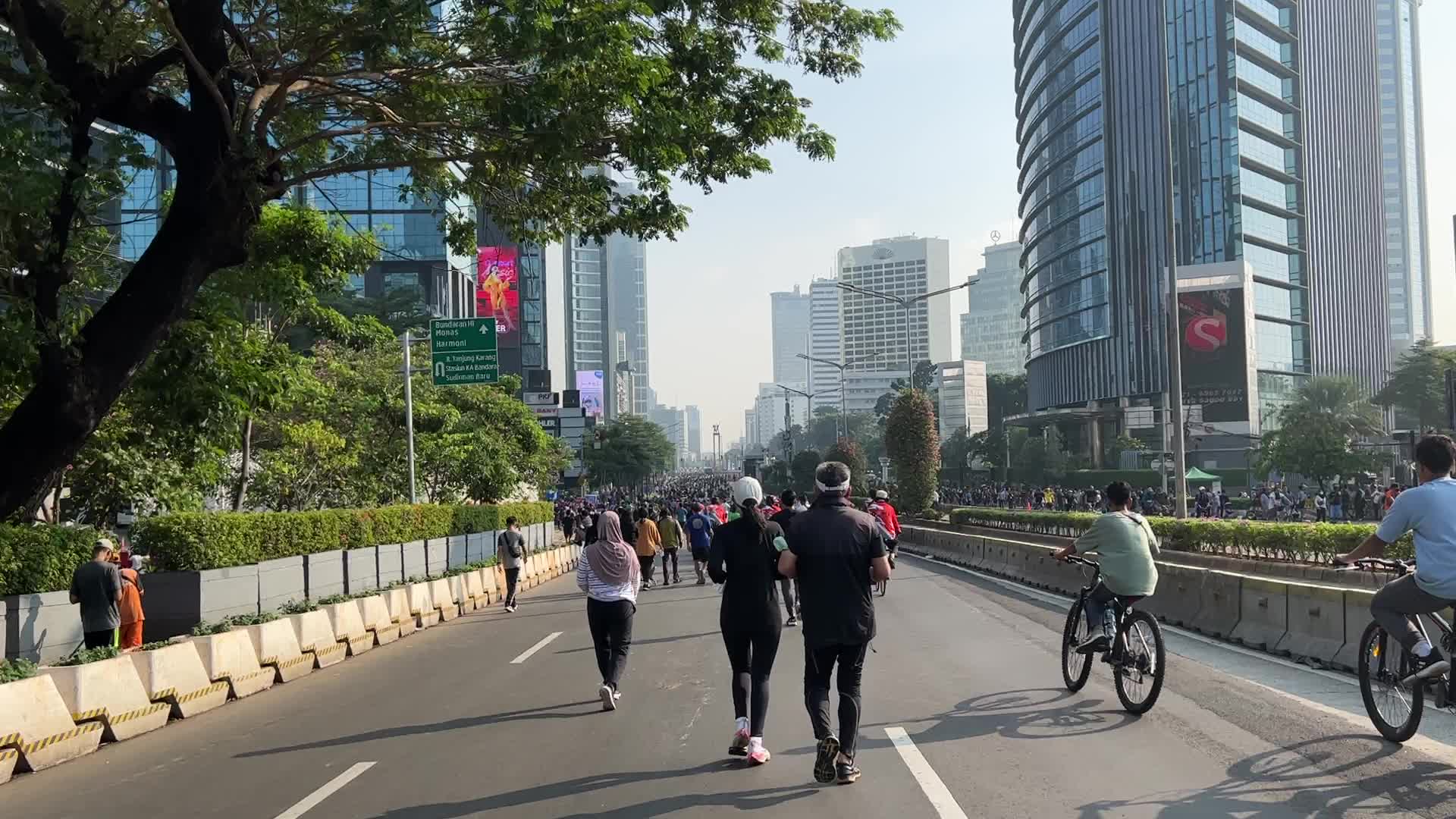 Car-Free Days In Jakarta, Indonesia