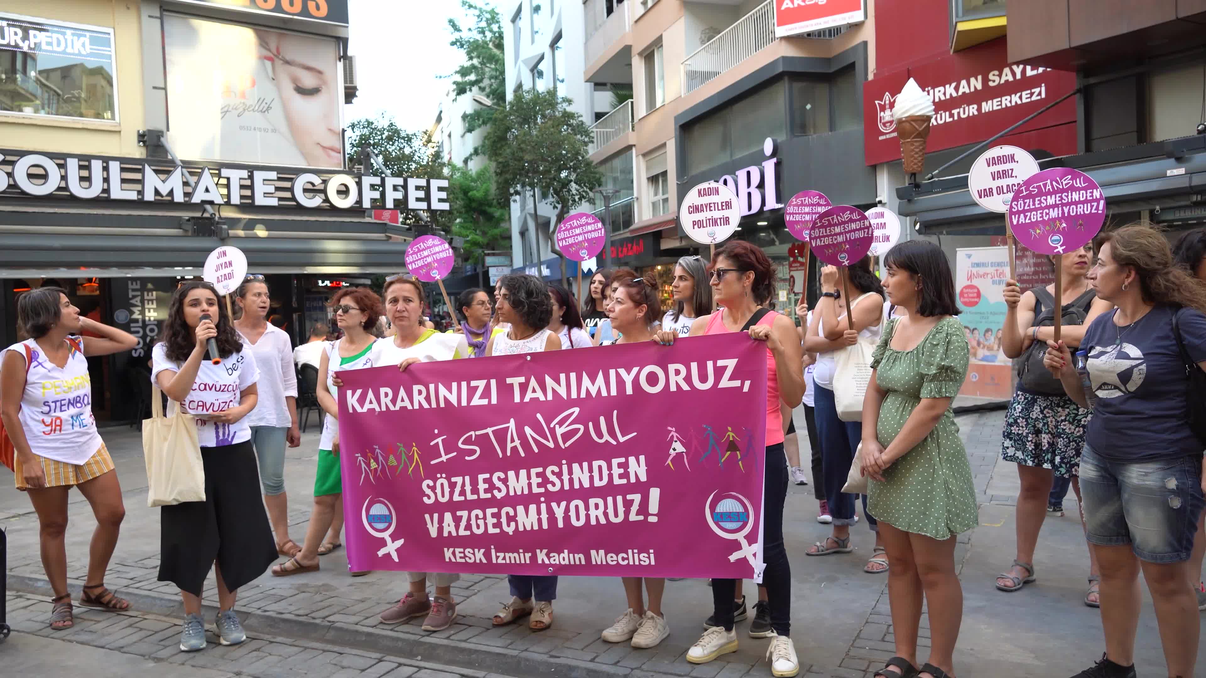Protest of Turkey's withdrawal from the Istanbul Convention