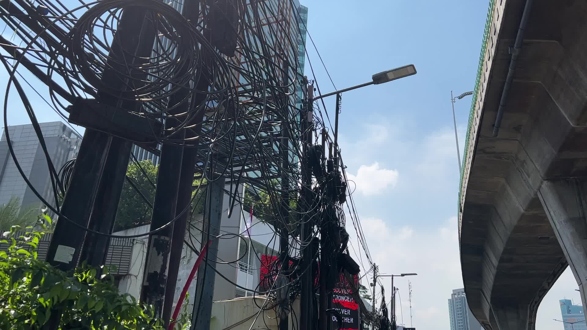Controlling Chaotic Fiber Optic Cables in Jakarta, Indonesia
