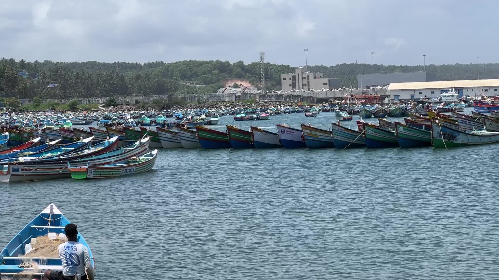Fishing boats in Vizhinjam
