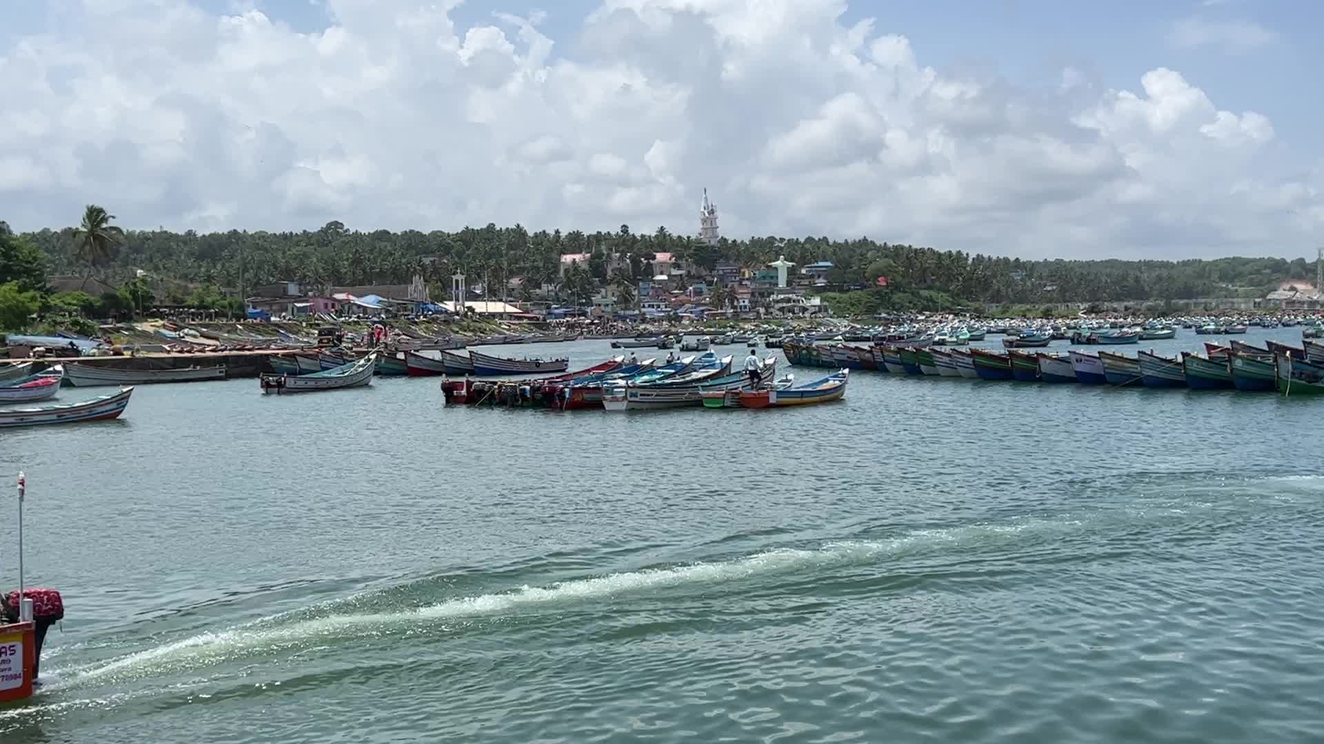 Fishing boats in Vizhinjam