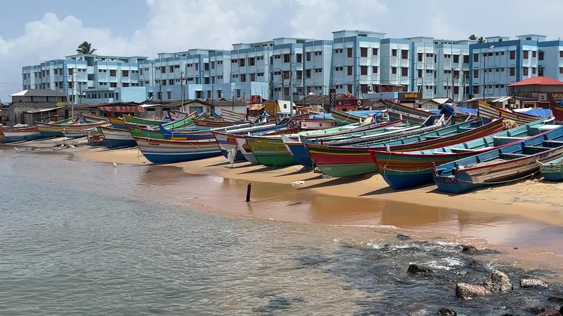 Fishing boats in Vizhinjam