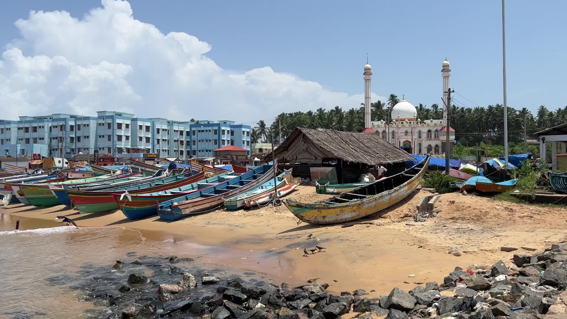 Fishing boats in Vizhinjam