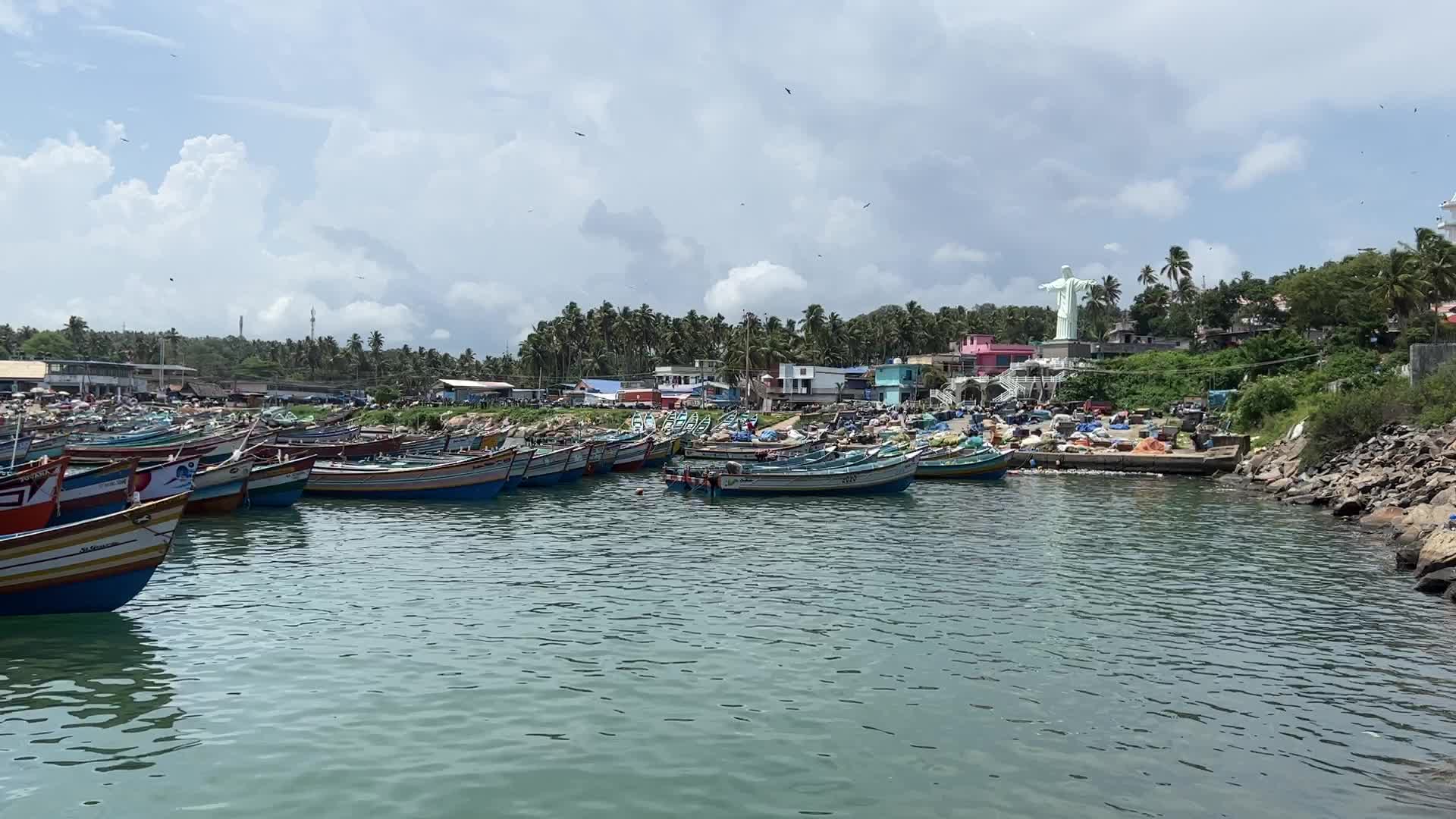 Fishing boats in Vizhinjam