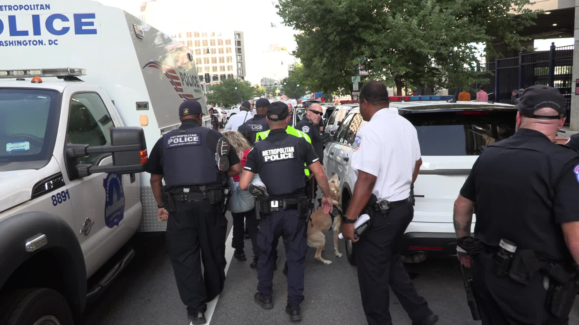 DC: Activists arrested after blockading Congressional baseball game