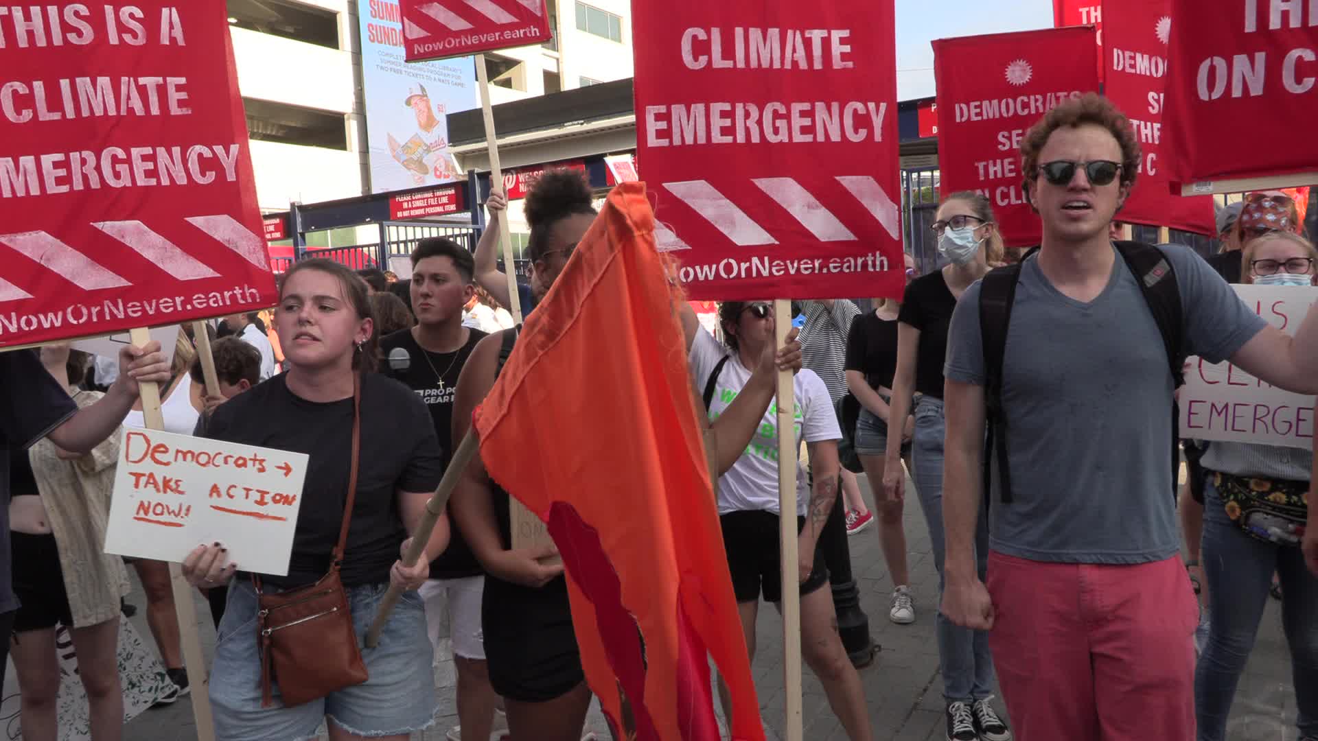 DC: Activists arrested after blockading Congressional baseball game