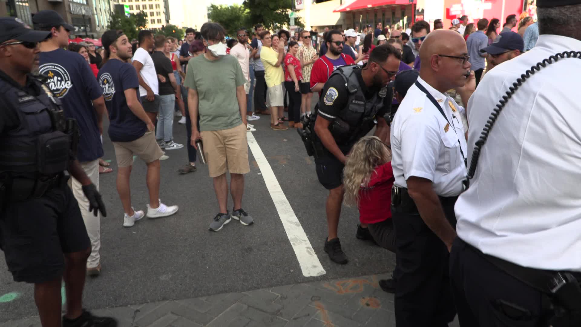 DC: Activists arrested after blockading Congressional baseball game