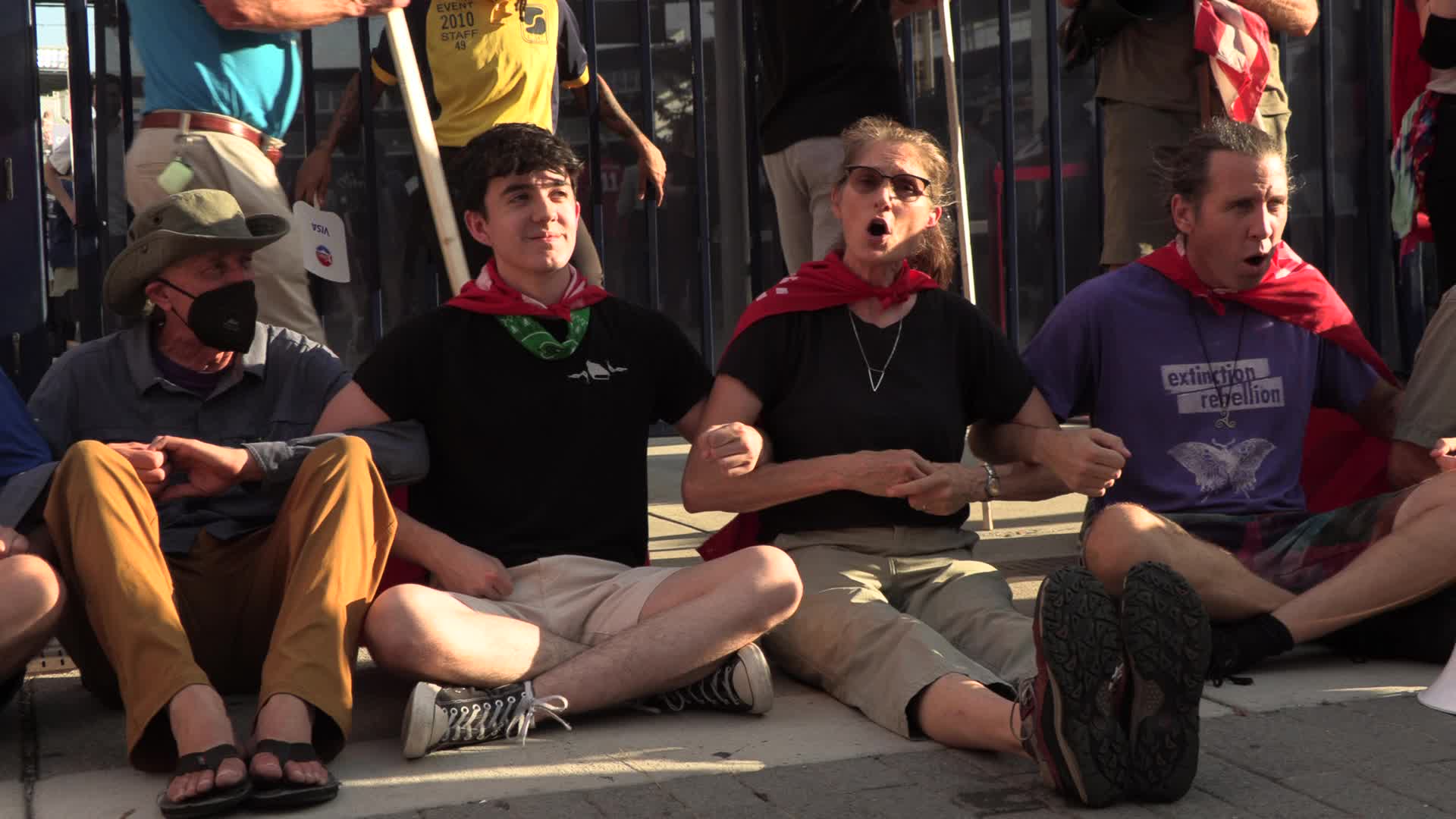 DC: Activists arrested after blockading Congressional baseball game