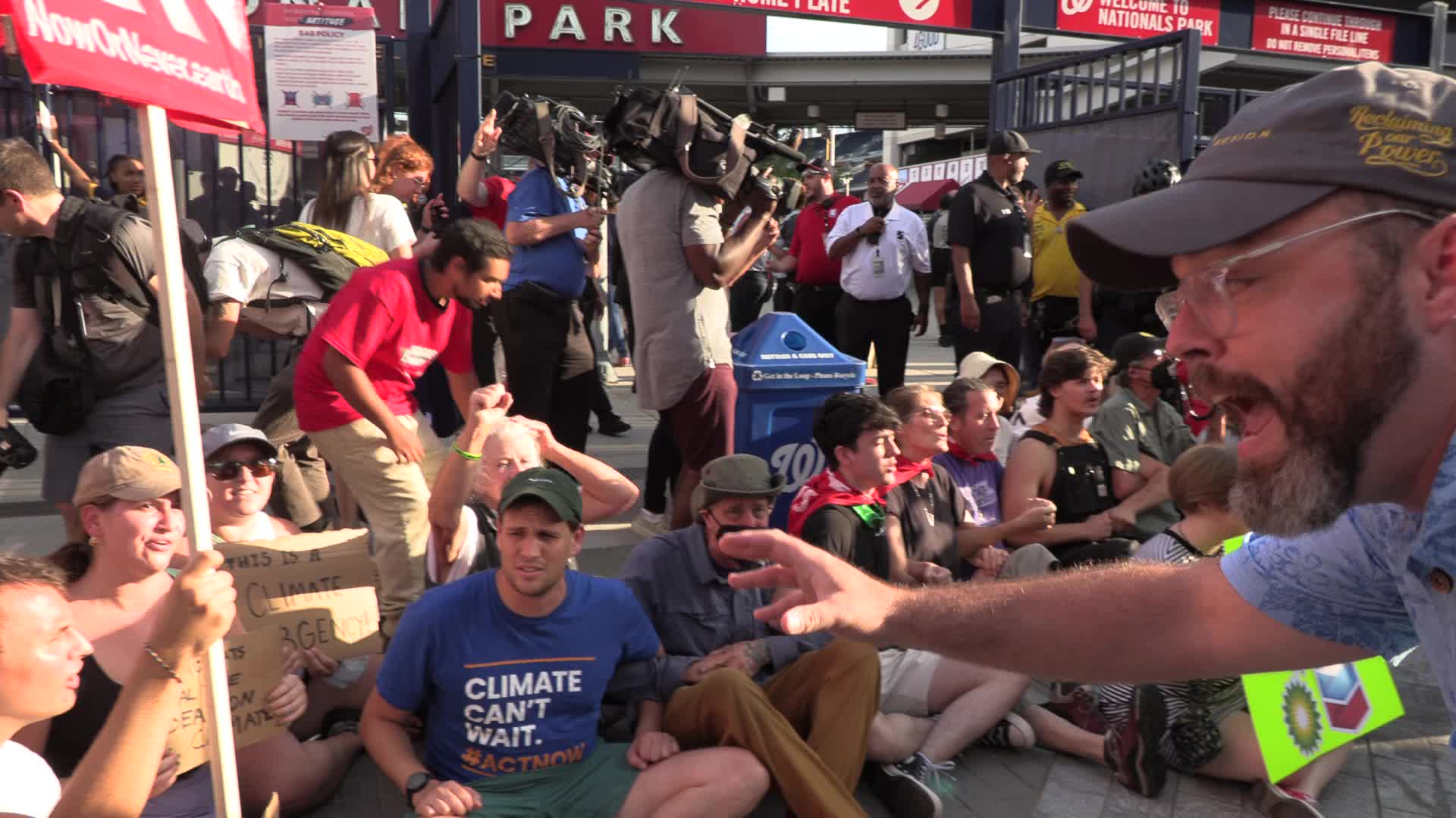 DC: Activists arrested after blockading Congressional baseball game