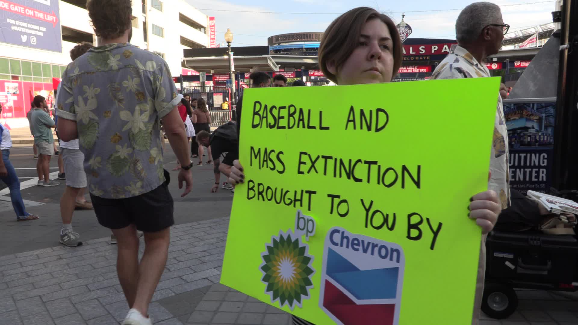 DC: Activists arrested after blockading Congressional baseball game