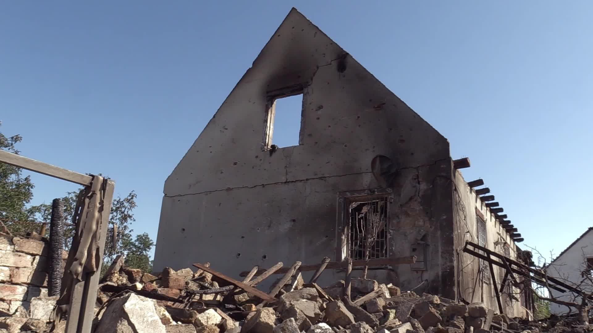 Aftermath of a missile strike in Odesa region, amid Russia's invasion of Ukraine