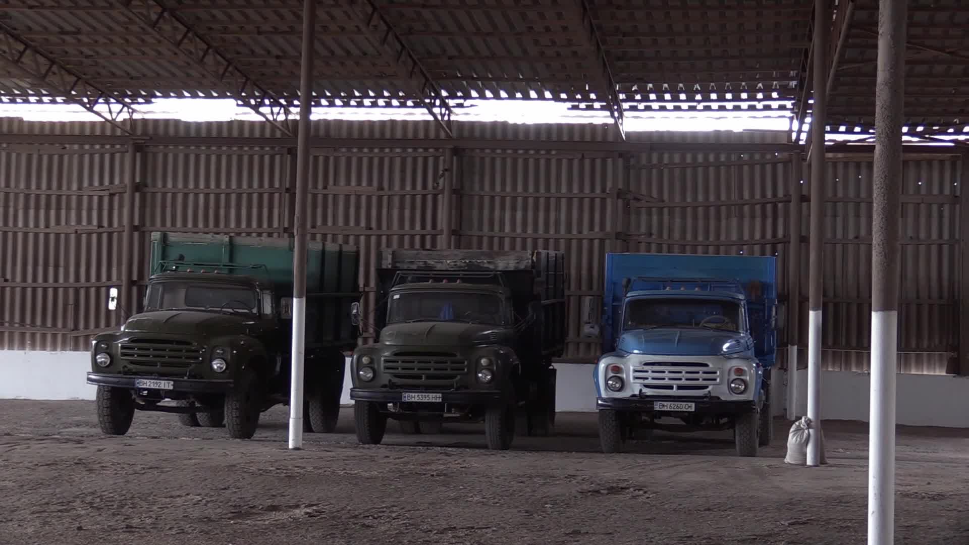 A storage with wheat and barley grain at a terminal in Odesa region, amid Russia's invasion of Ukraine