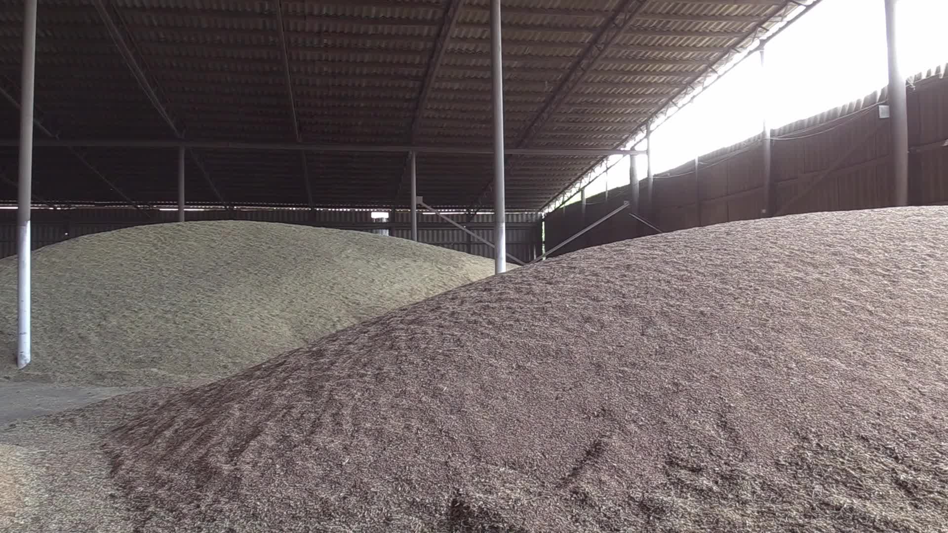 A storage with wheat and barley grain at a terminal in Odesa region, amid Russia's invasion of Ukraine