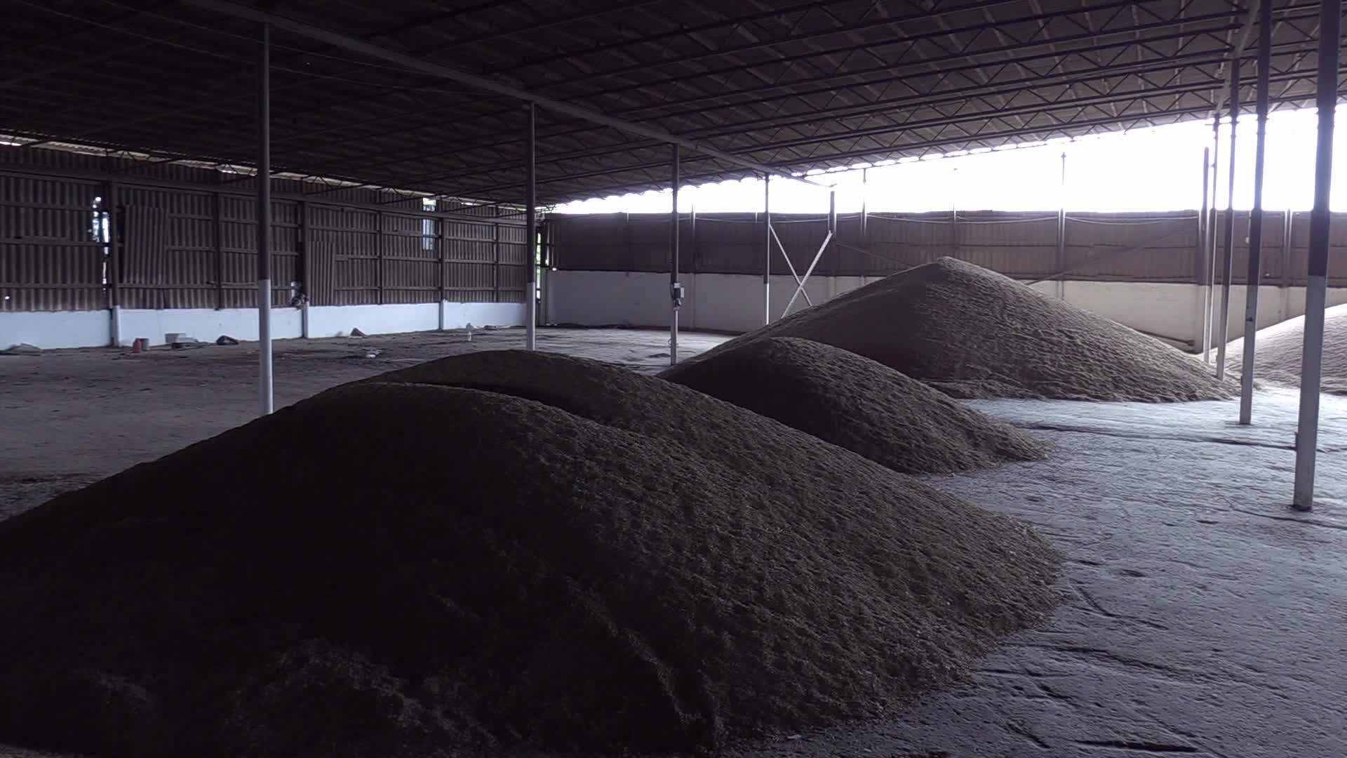 A storage with wheat and barley grain at a terminal in Odesa region, amid Russia's invasion of Ukraine