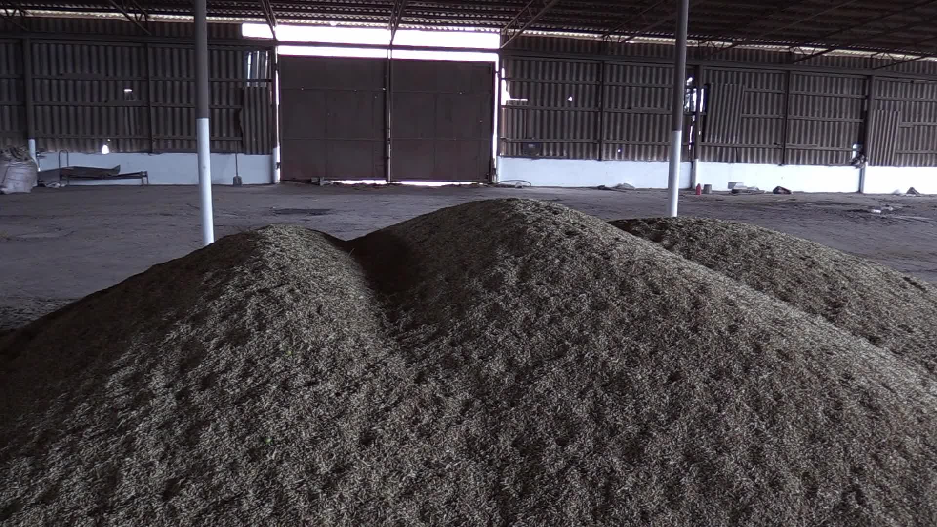 A storage with wheat and barley grain at a terminal in Odesa region, amid Russia's invasion of Ukraine