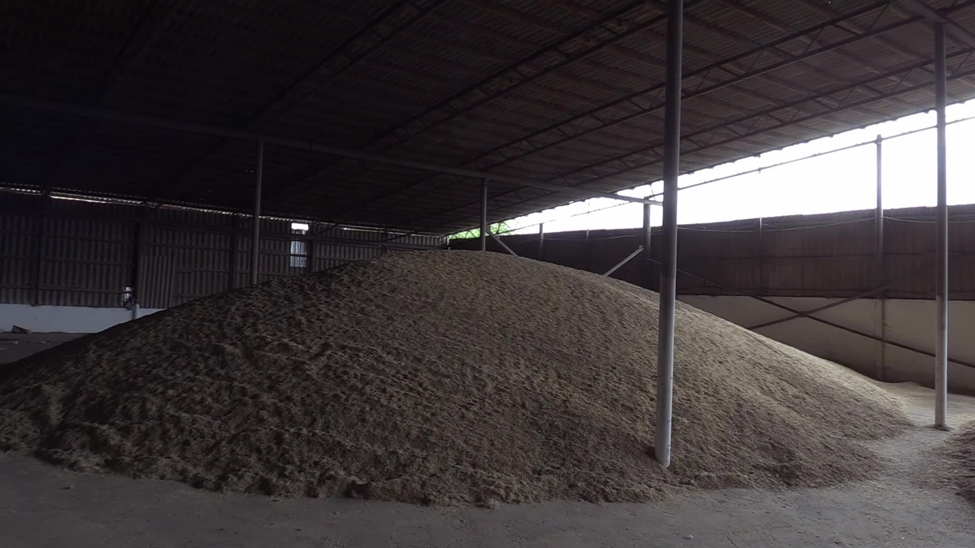 A storage with wheat and barley grain at a terminal in Odesa region, amid Russia's invasion of Ukraine