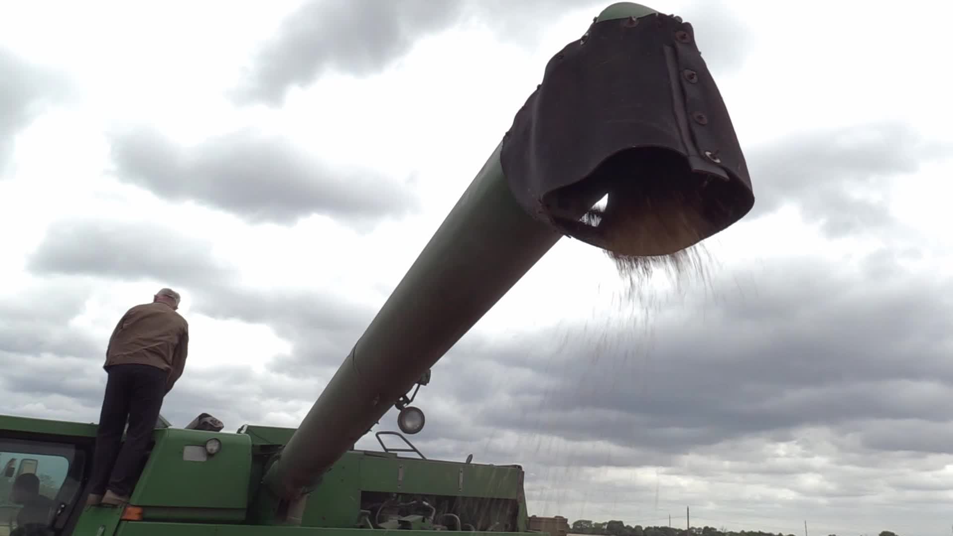 Ukrainian farmers harvesting grain of winter barley in Odesa region, amid Russia's invasion of Ukraine