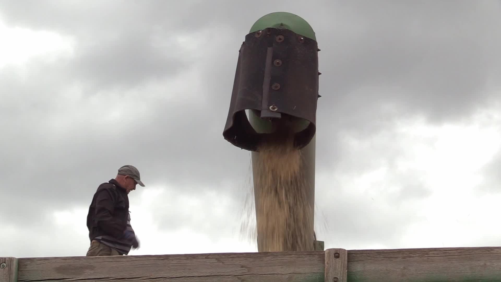 Ukrainian farmers harvesting grain of winter barley in Odesa region, amid Russia's invasion of Ukraine
