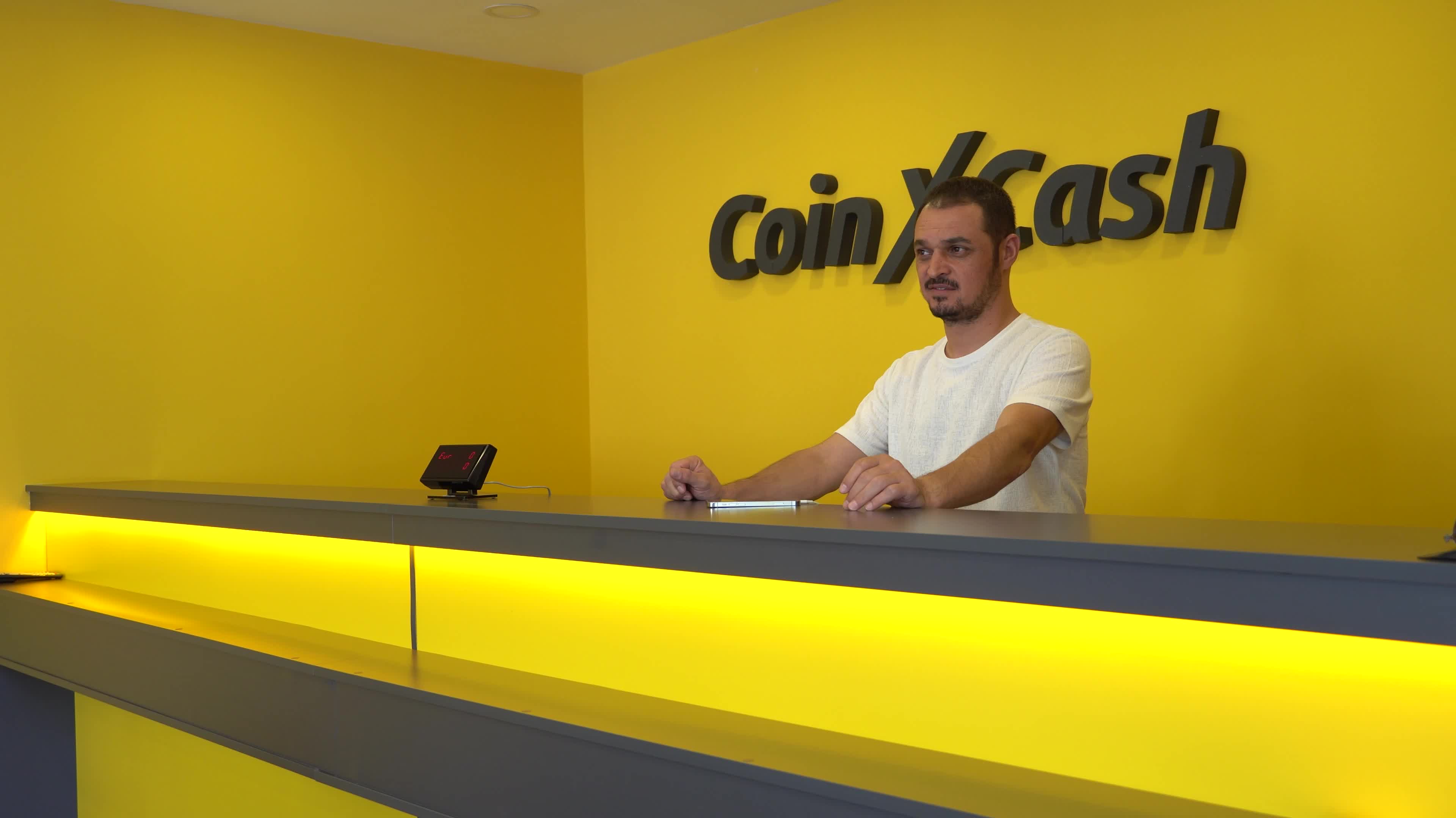 Conceptual bitcoin shop, Izmir, Turkey