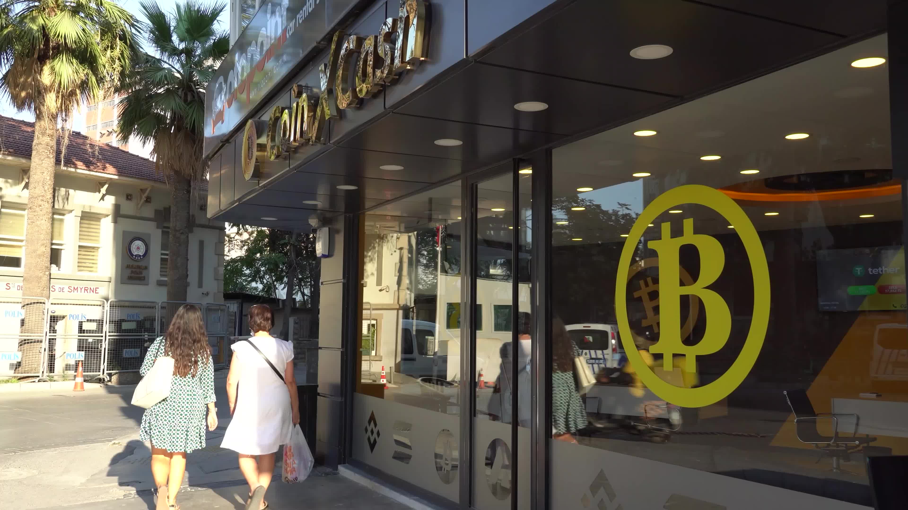 Conceptual bitcoin shop, Izmir, Turkey