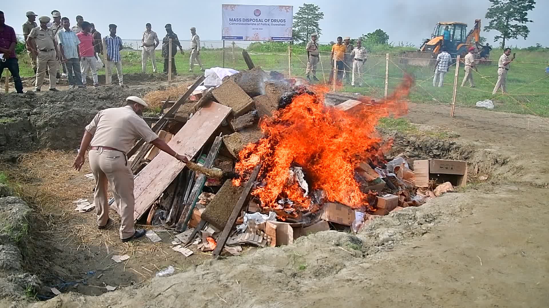 NCB burns 30,000 kg of drugs in India