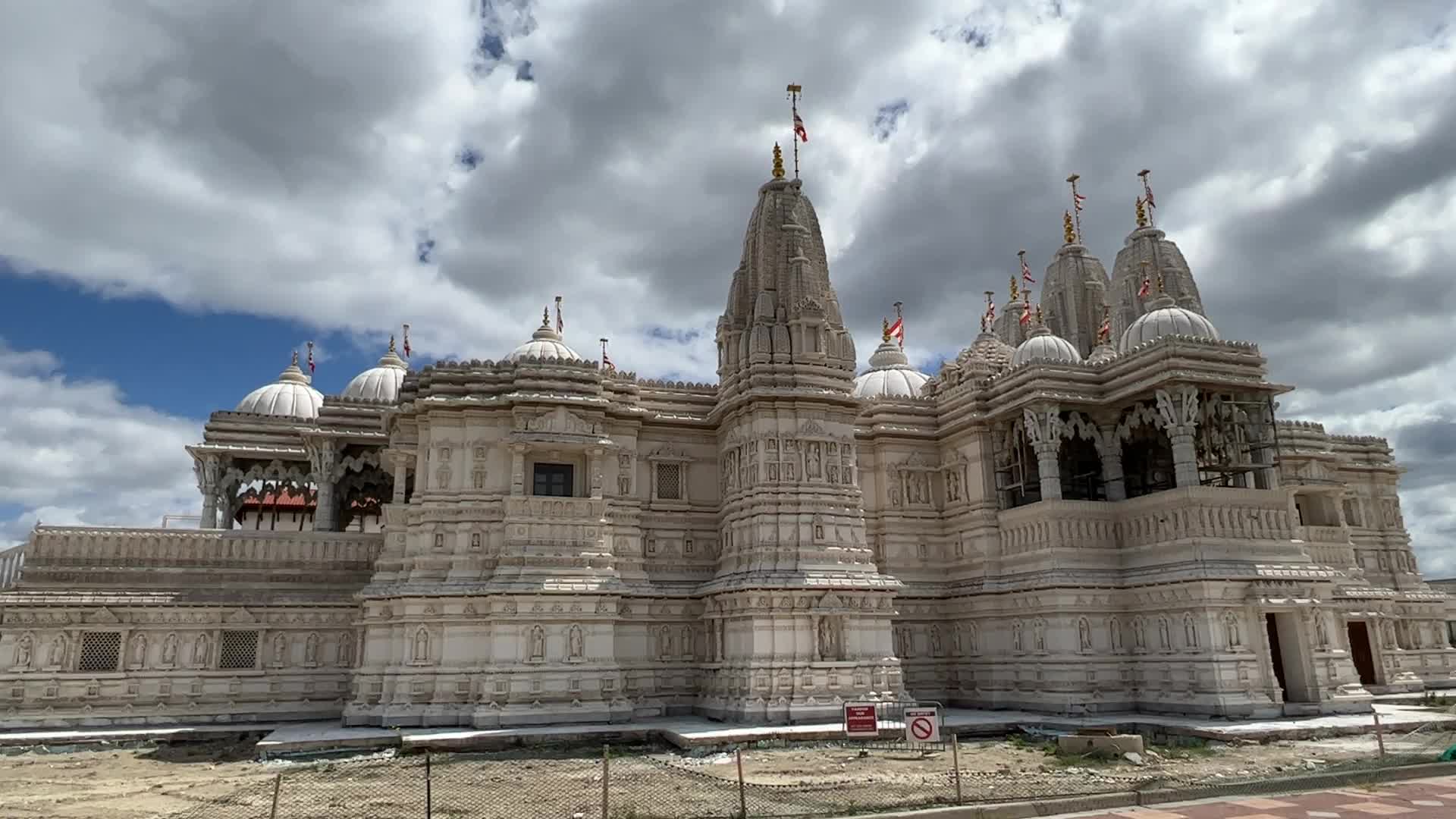 Restoration of the exterior of the BAPS Swaminarayan Mandir in Toronto