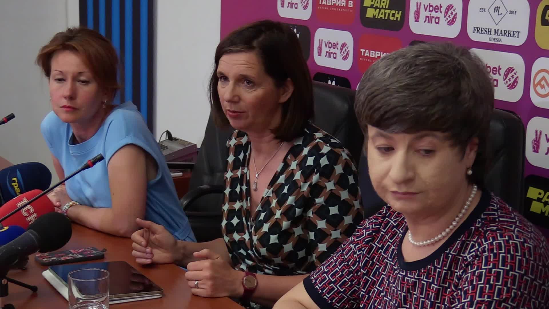 Vice President of the German Bundestag Katrin Goering-Eckardt visits in Odesa, amid Russia's invasion of Ukraine