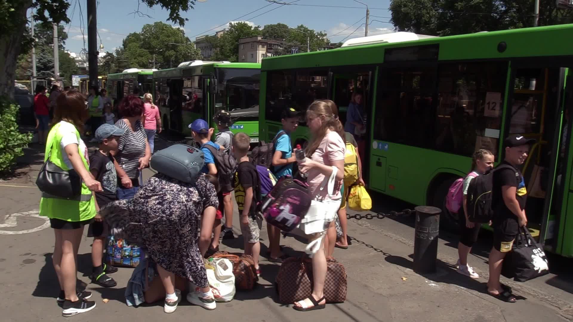 Ukrainian children from near front-line territories go to vacation in Western Ukraine, amid Russia's invasion of Ukraine