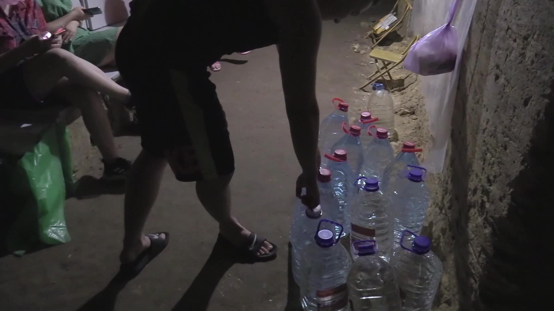 Ukrainians use catacombs as a bomb shelter during air raid alert in Odesa, amid Russia's invasion of Ukraine