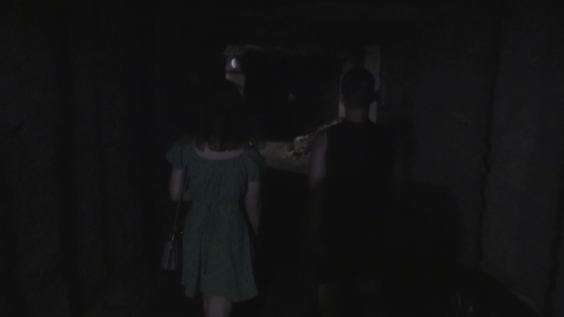 Ukrainians use catacombs as a bomb shelter during air raid alert in Odesa, amid Russia's invasion of Ukraine