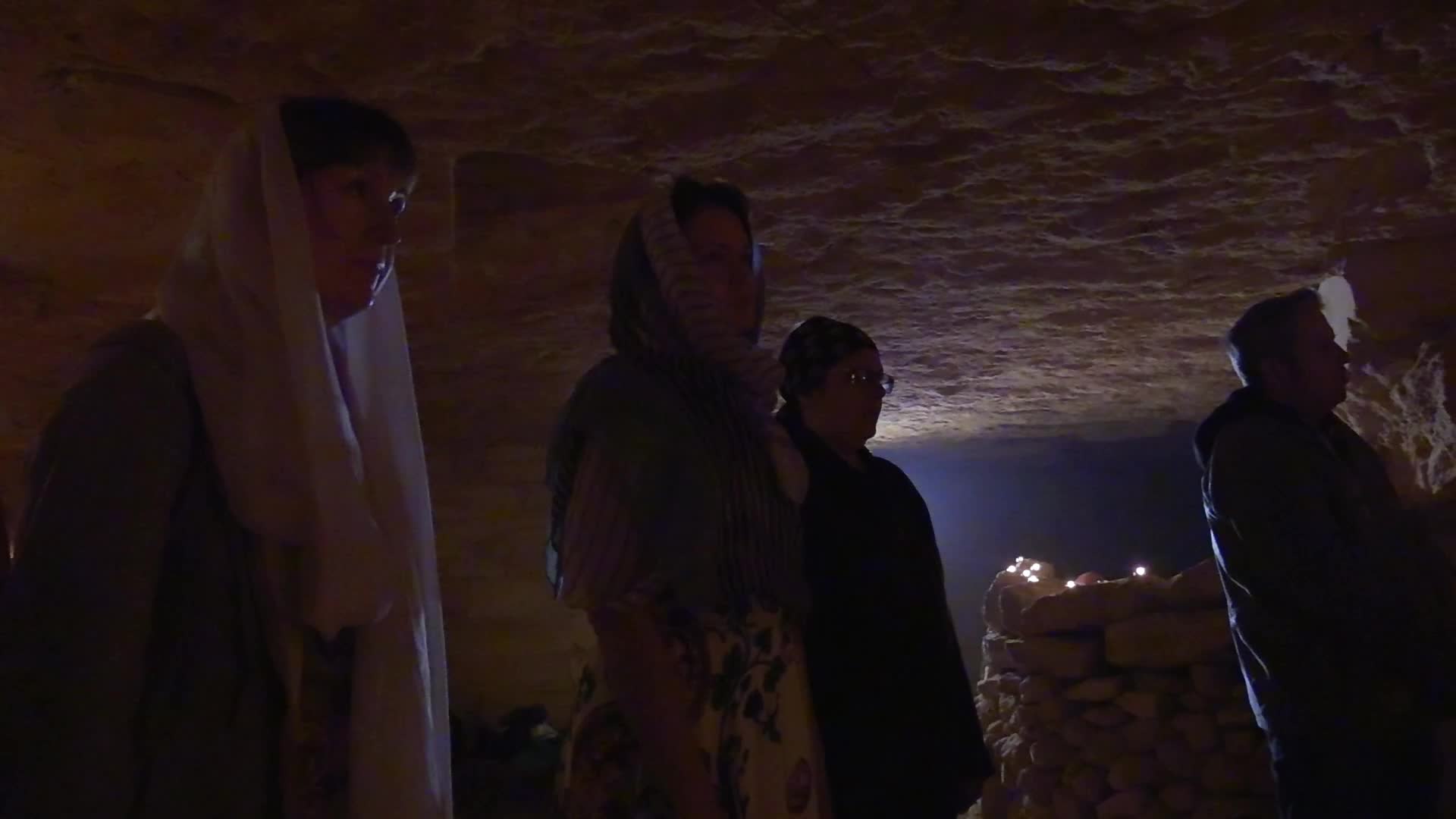 Orthodox priests pray for the victory of Ukraine in the catacombs of Odesa, amid Russia's invasion of Ukraine
