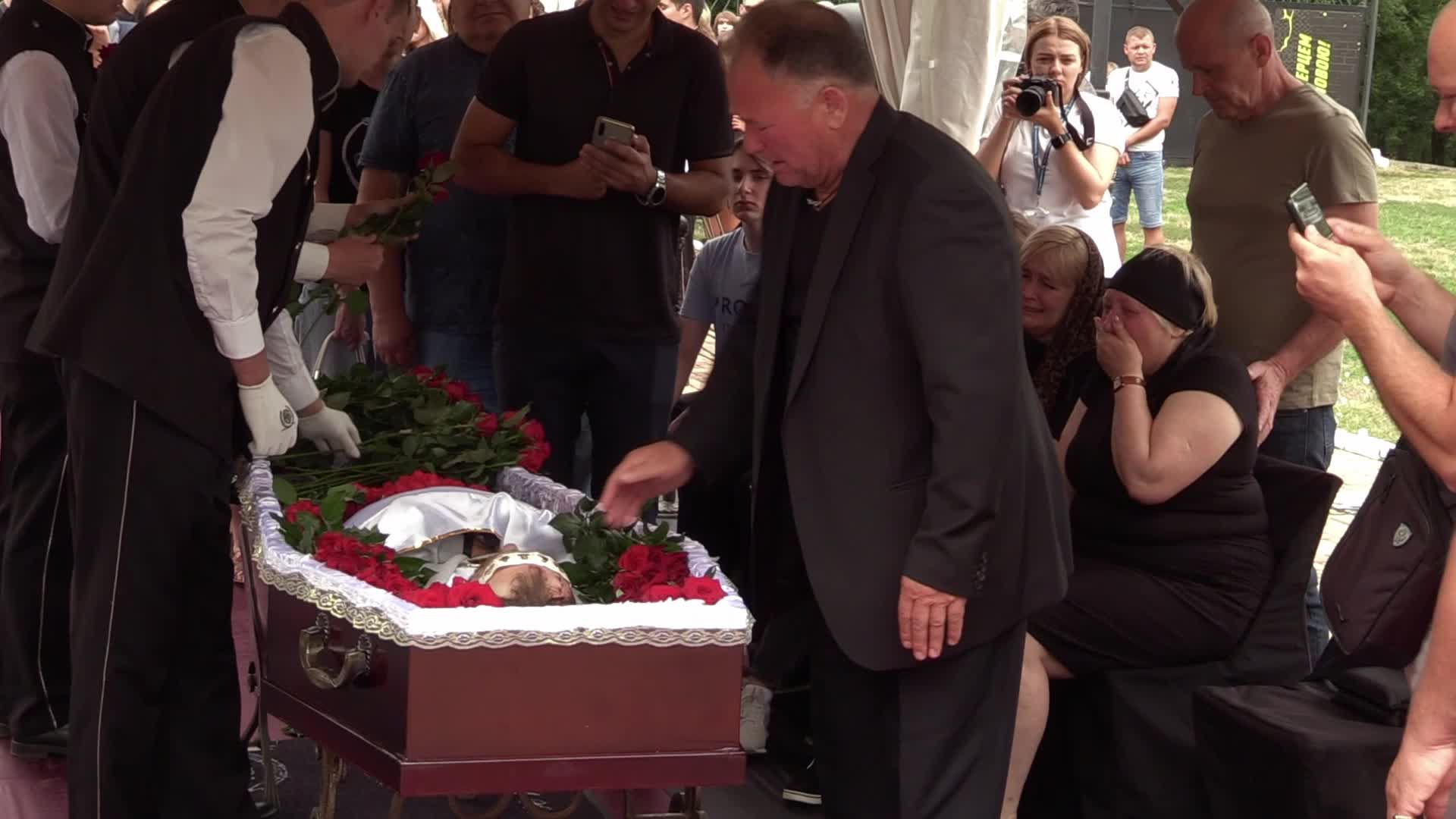 Farewell to the coach and president of the children's soccer club Oleksandr Shyshkov who died during a missile strike, in Odesa