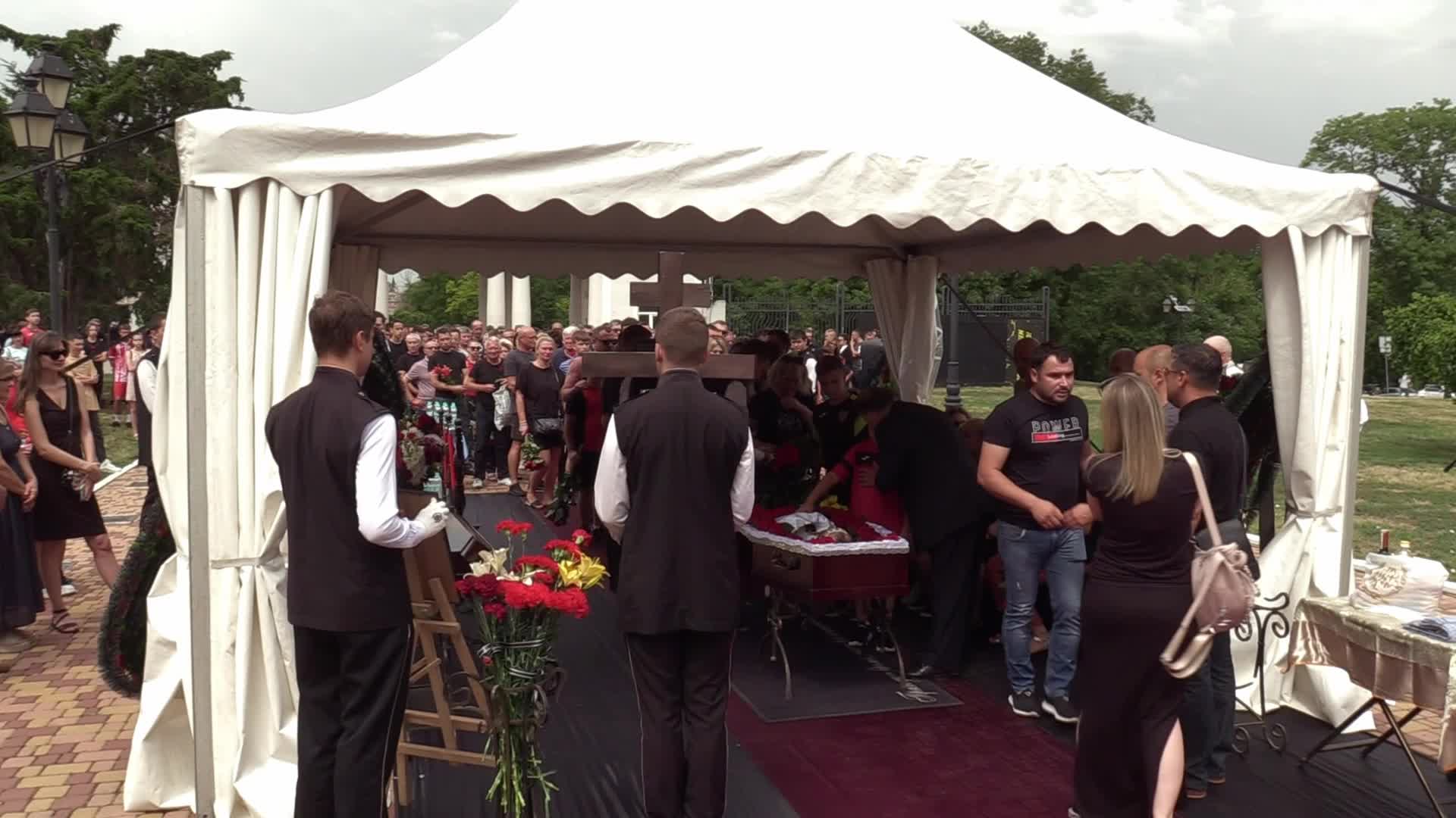 Farewell to the coach and president of the children's soccer club Oleksandr Shyshkov who died during a missile strike, in Odesa