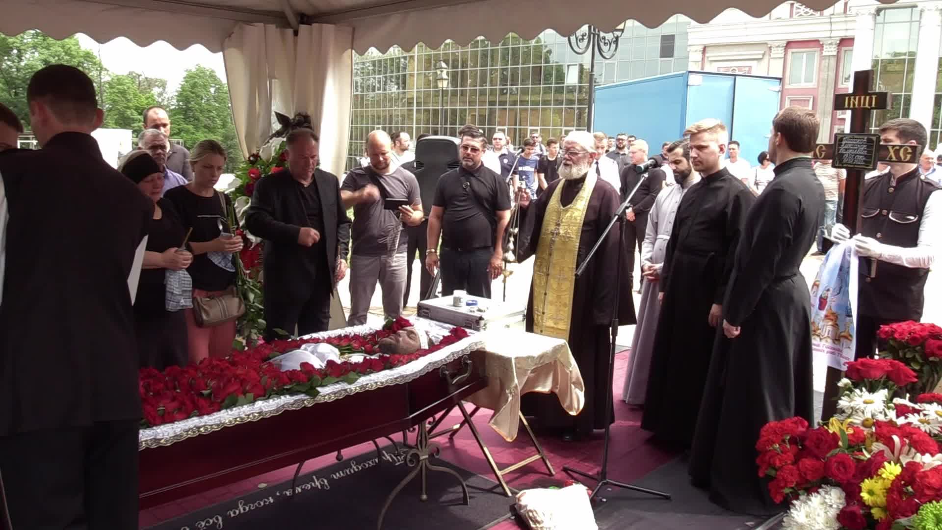 Farewell to the coach and president of the children's soccer club Oleksandr Shyshkov who died during a missile strike, in Odesa