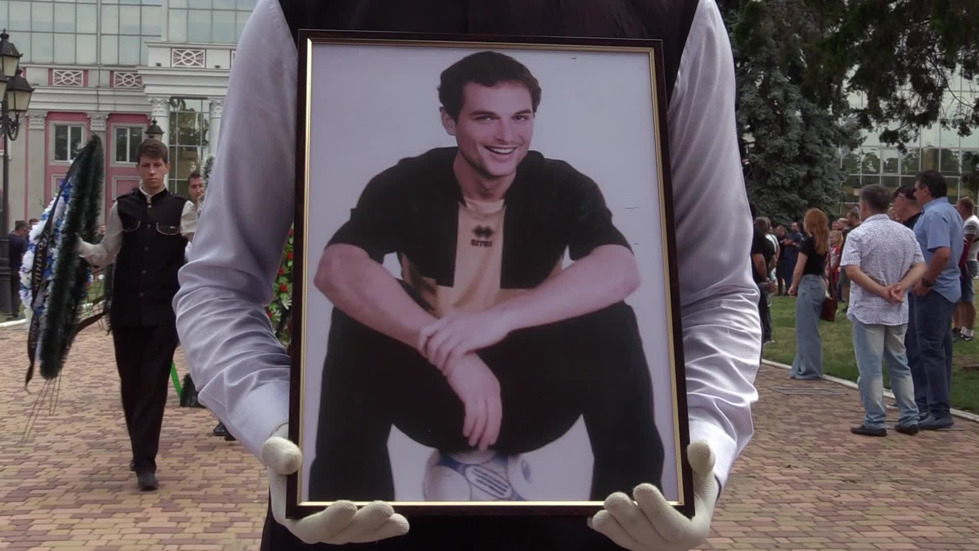 Farewell to the coach and president of the children's soccer club Oleksandr Shyshkov who died during a missile strike, in Odesa