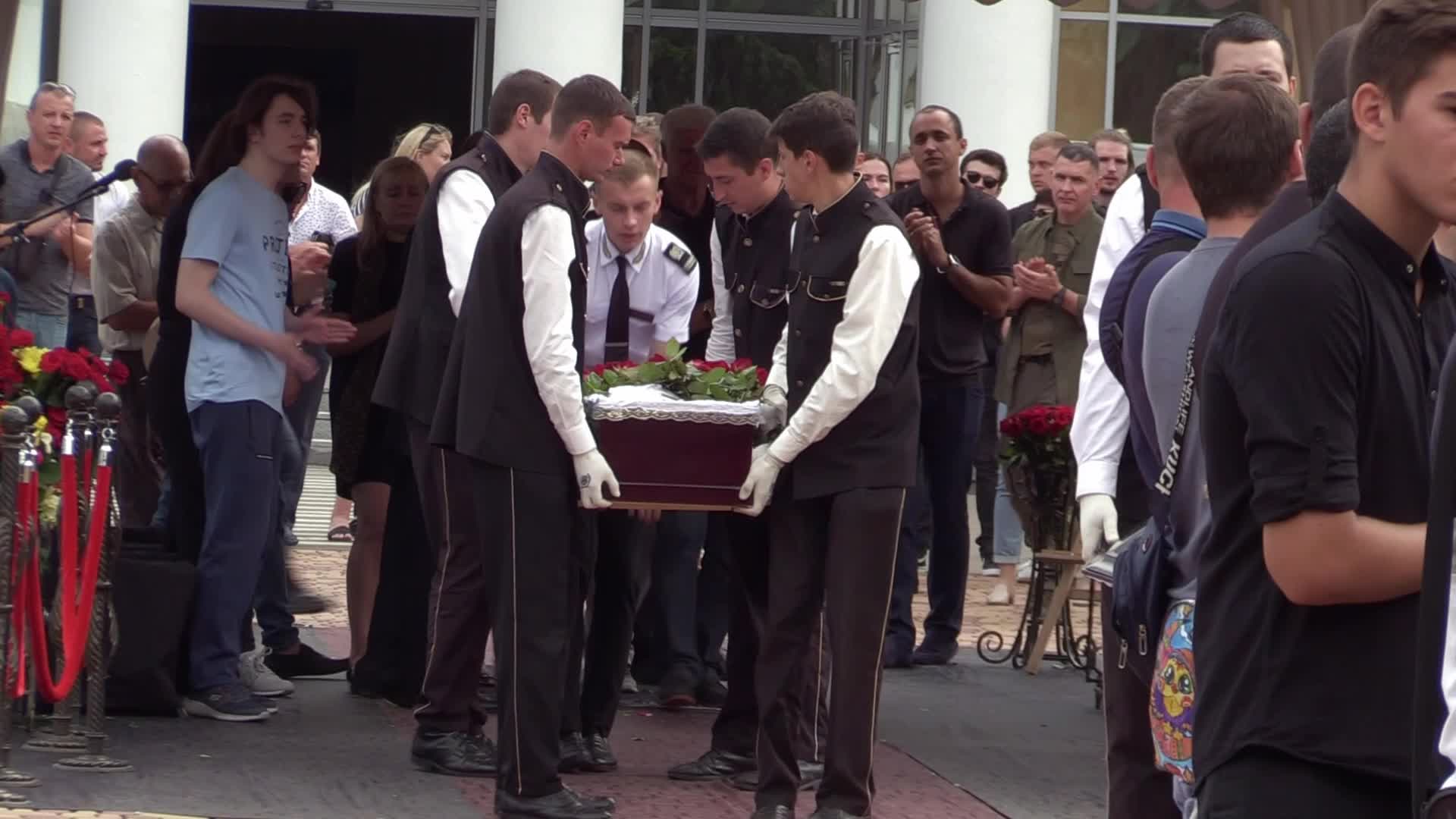 Farewell to the coach and president of the children's soccer club Oleksandr Shyshkov who died during a missile strike, in Odesa