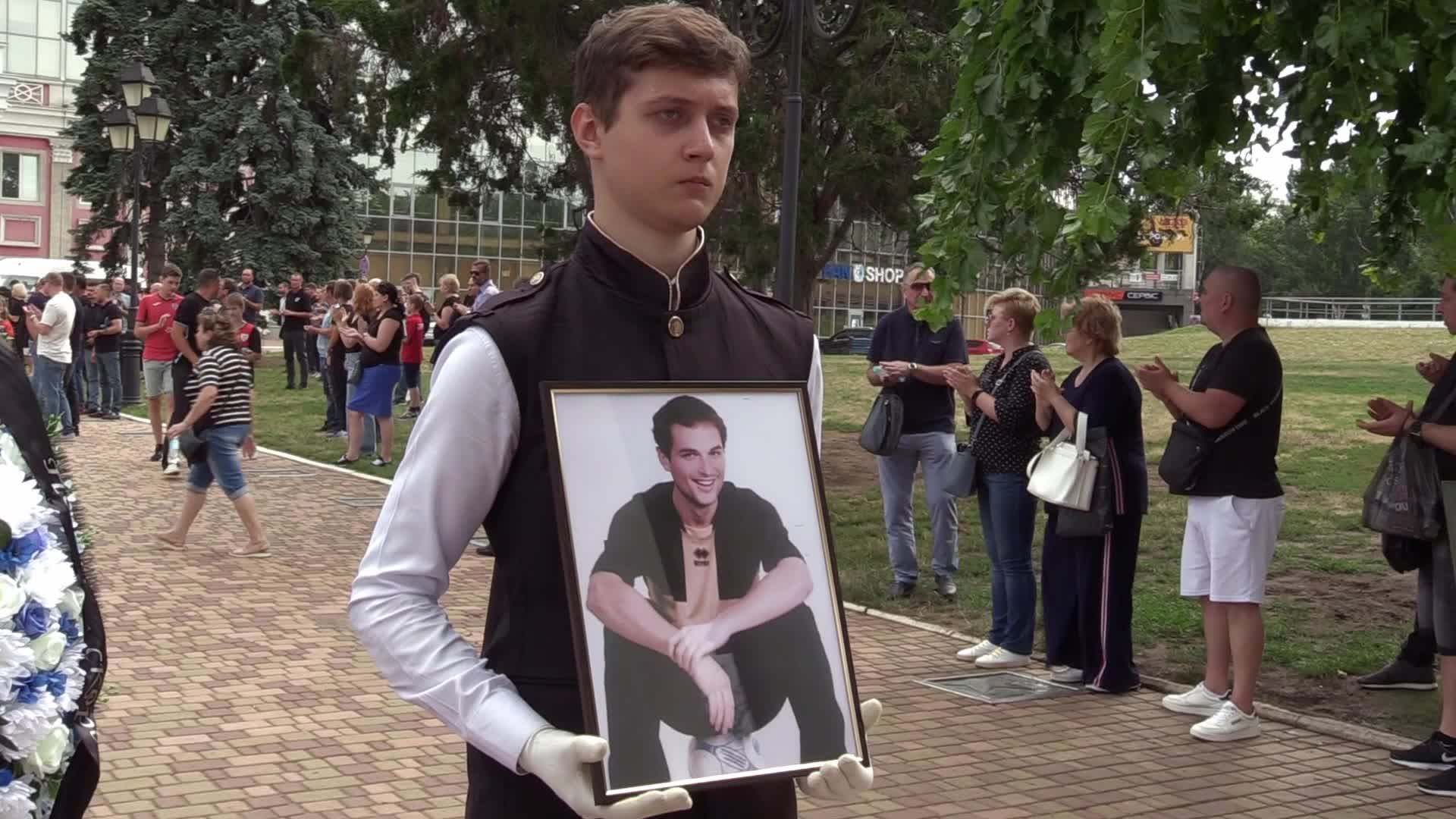 Farewell to the coach and president of the children's soccer club Oleksandr Shyshkov who died during a missile strike, in Odesa
